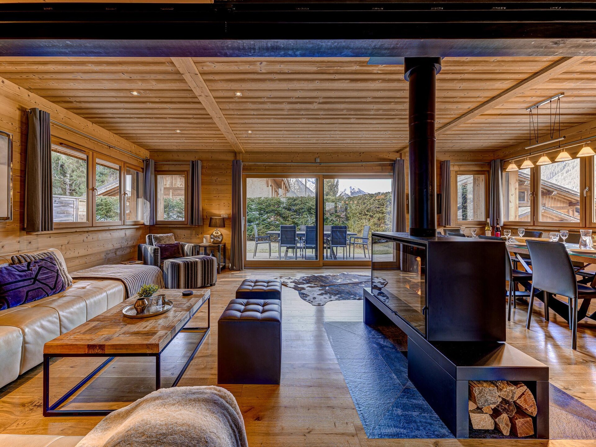 Chalet Planards 1: 10-persoons chalet met sauna, hot tub en Mont Blanc uitzicht - foto 7