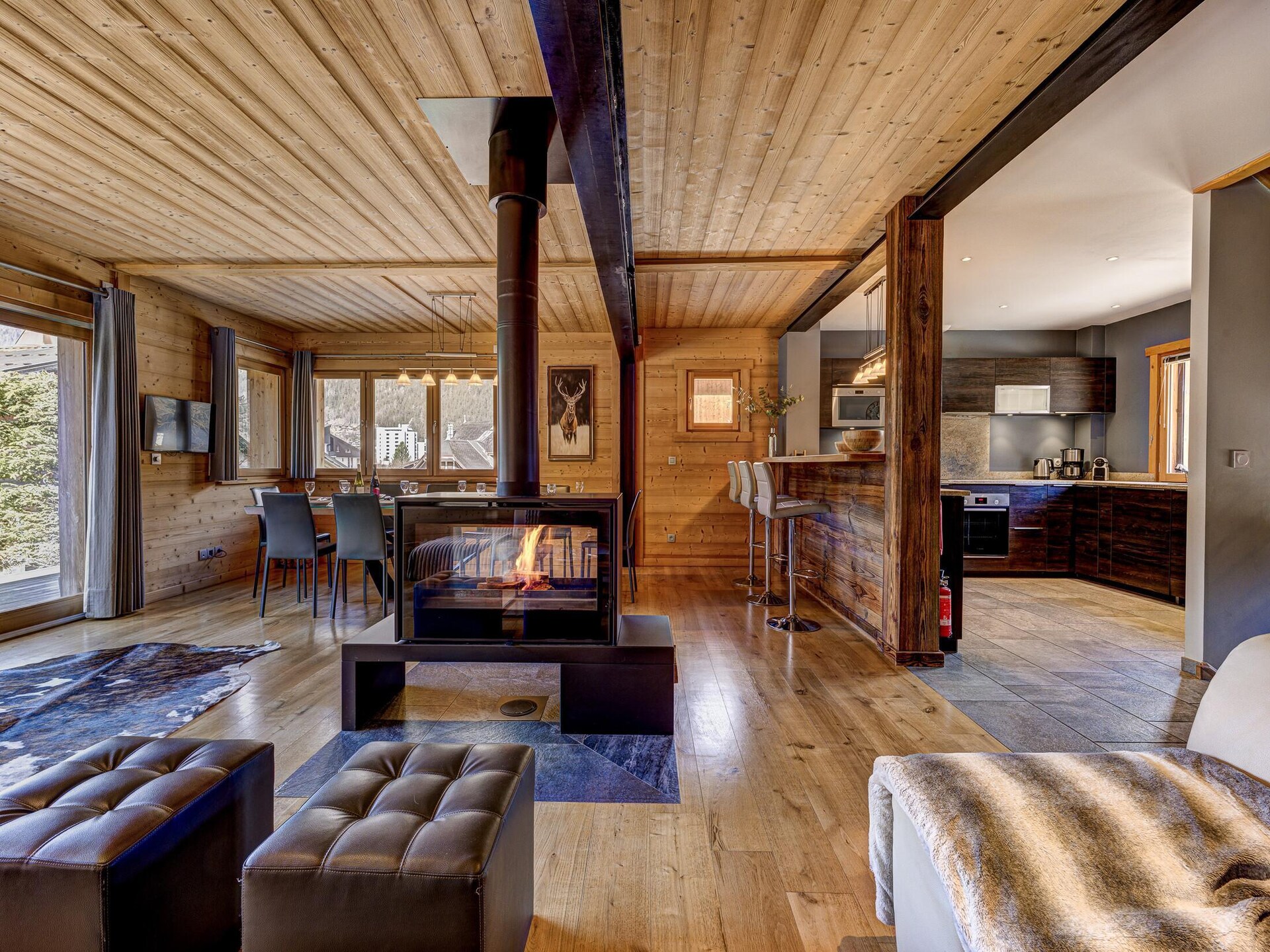 Chalet Planards 1: 10-persoons chalet met sauna, hot tub en Mont Blanc uitzicht - foto 8