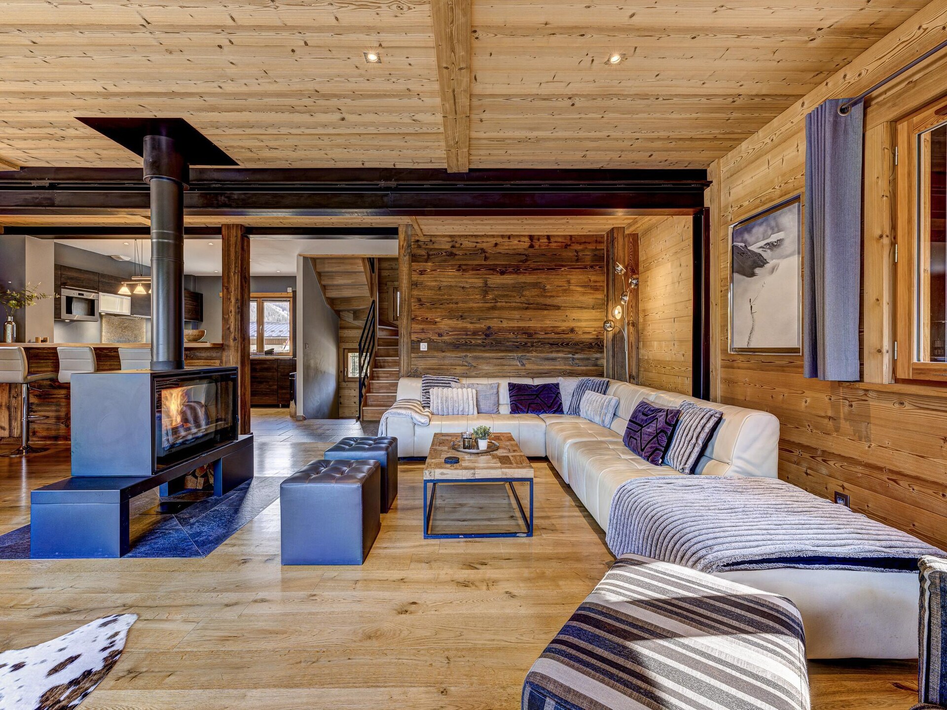 Chalet Planards 1: 10-persoons chalet met sauna, hot tub en Mont Blanc uitzicht - foto 9