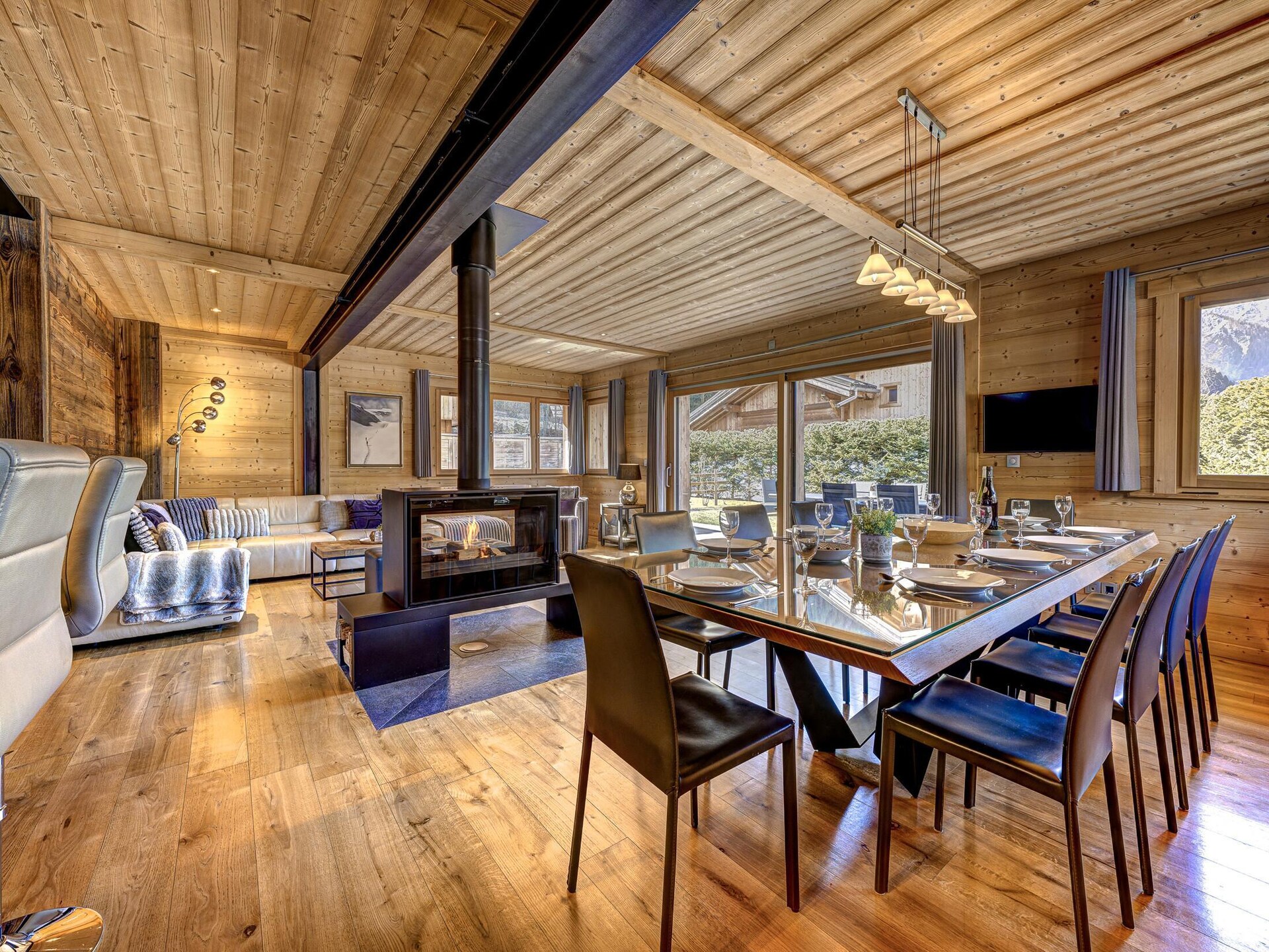 Chalet Planards 1: 10-persoons chalet met sauna, hot tub en Mont Blanc uitzicht - foto 3