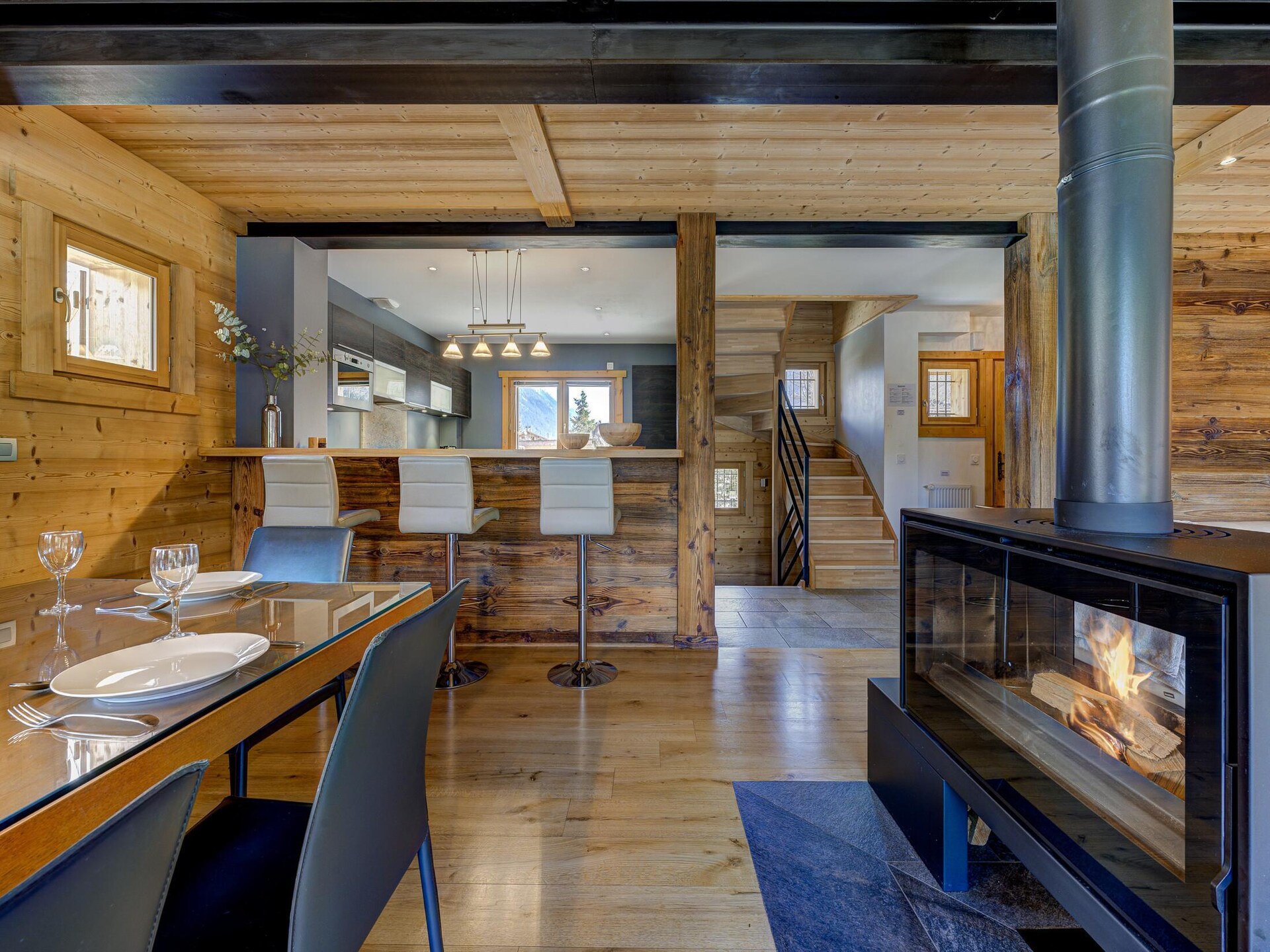 Chalet Planards 1: 10-persoons chalet met sauna, hot tub en Mont Blanc uitzicht - foto 10