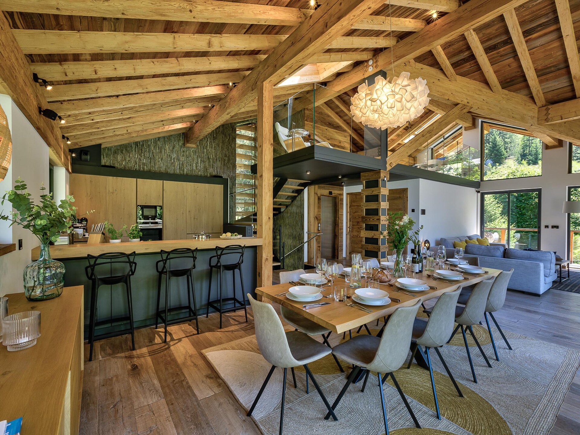 Chalet Black Stone: Luxe aan de golfbaan met privézwembad, 10 meter van de piste - foto 4