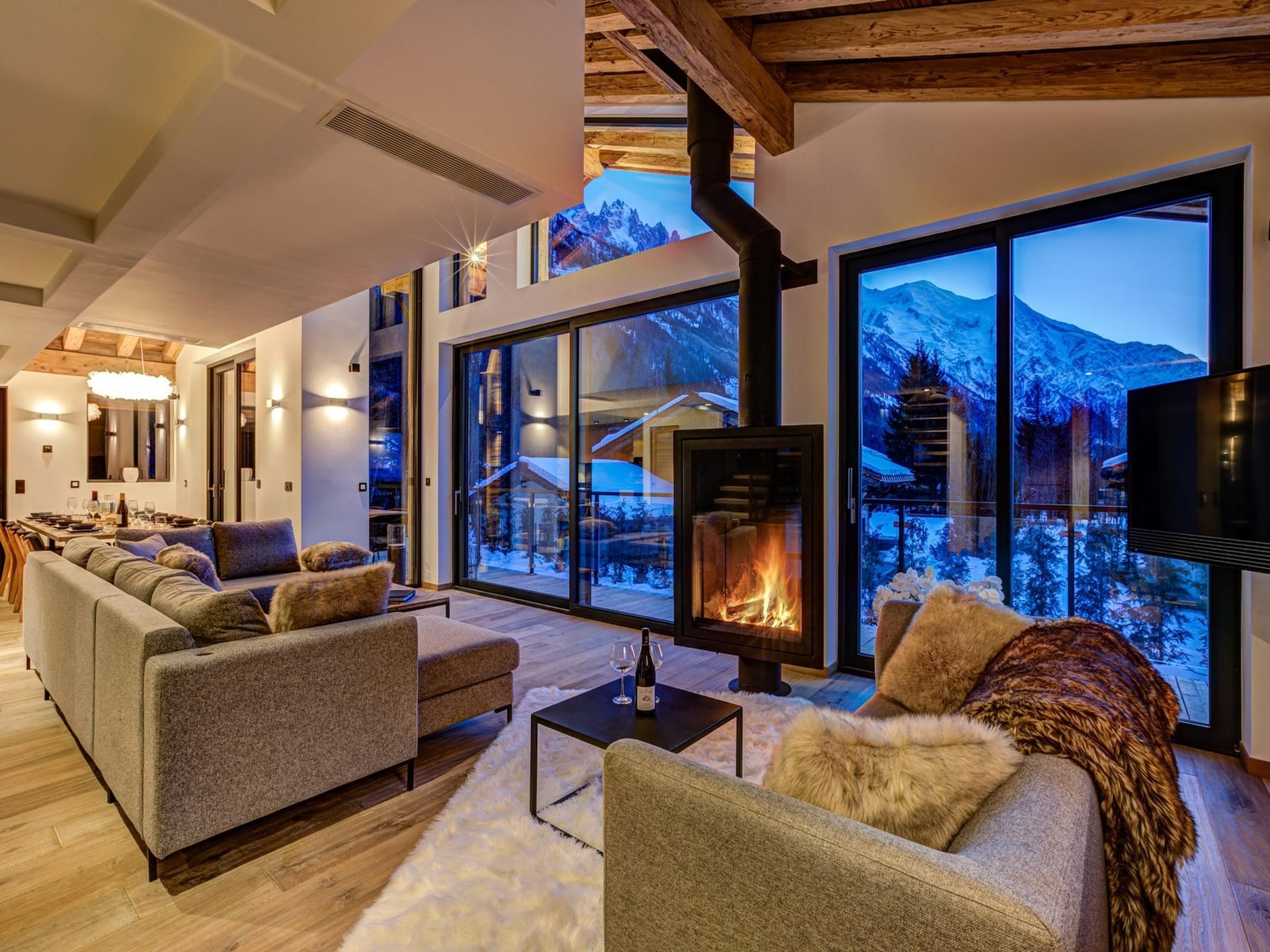 Chalet Black Pearl: 12-persoons luxe aan de golfbaan van Chamonix - foto 5