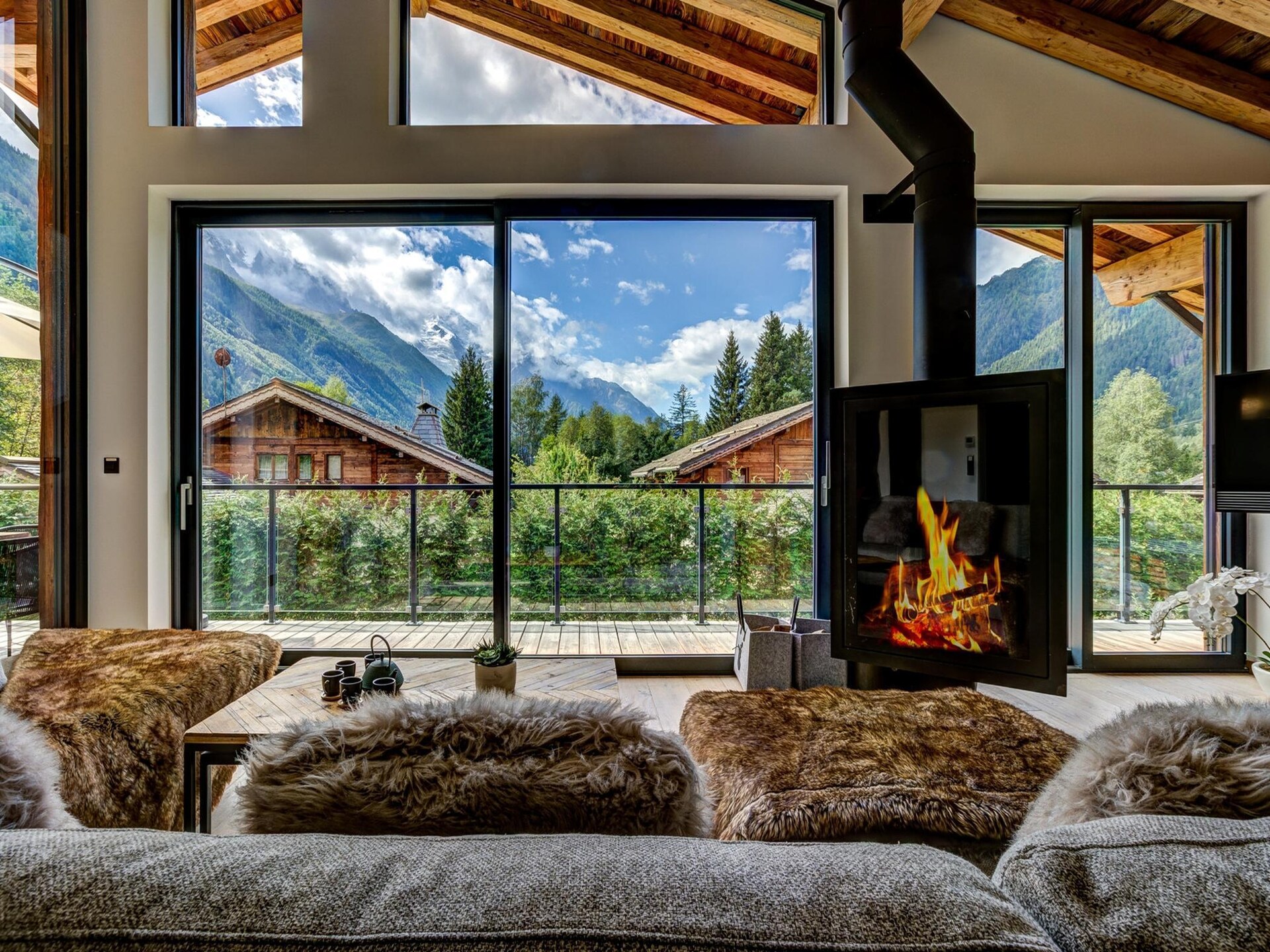 Chalet Black Pearl: 12-persoons luxe aan de golfbaan van Chamonix - foto 11