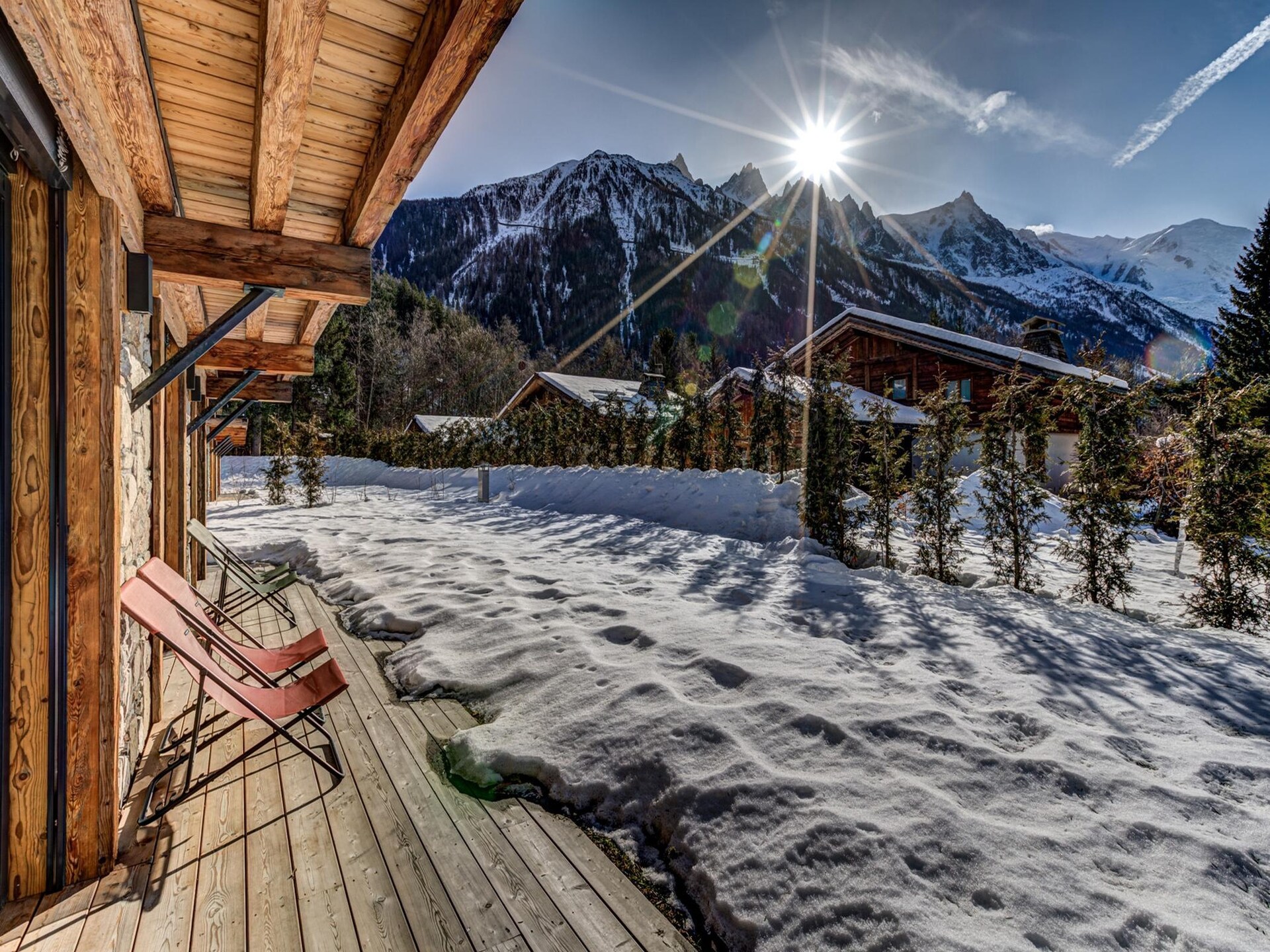 Ruim 12-persoons chalet met sauna, zwembad en uitzicht op de Mont Blanc - foto 36