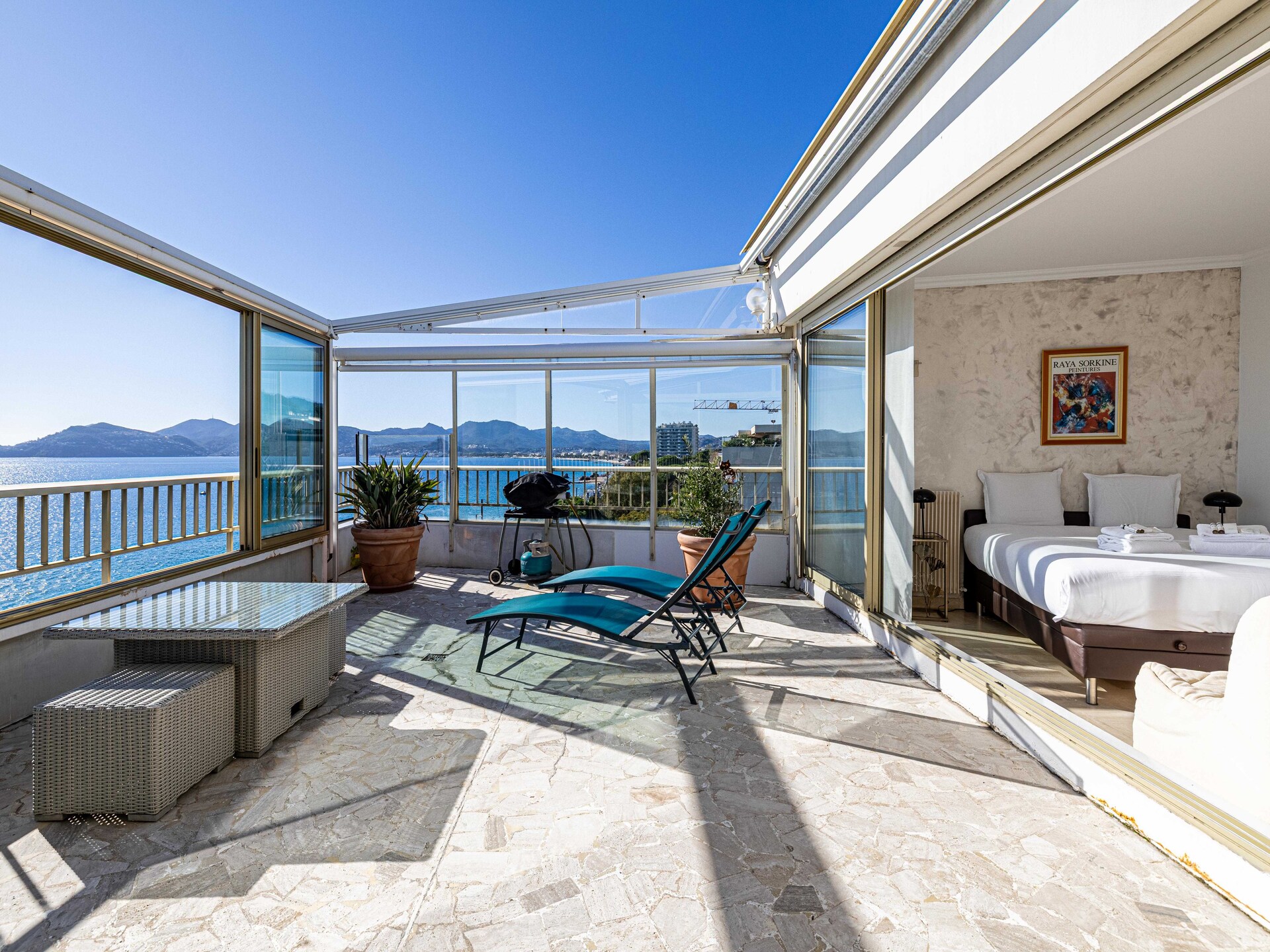 Licht appartement met terras in het hart van Cannes voor 6 personen - foto 28