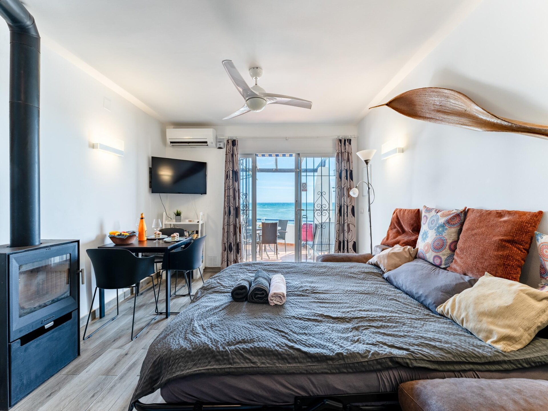 Strandappartement Calahonda: direct aan zee, terras met zeezicht - foto 8