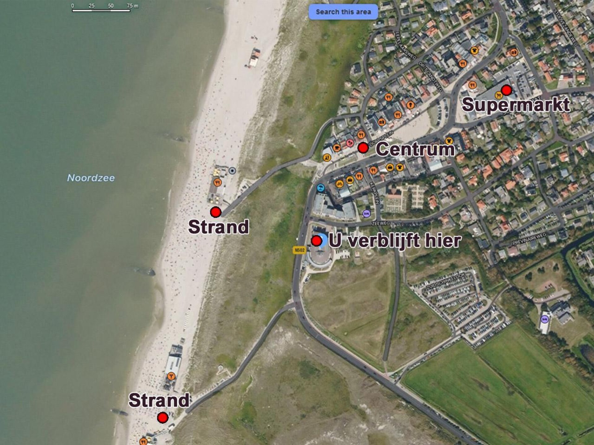 Wijde Blick 011: Souterrain-appartement met zeezicht op 50 meter van het strand - foto 27