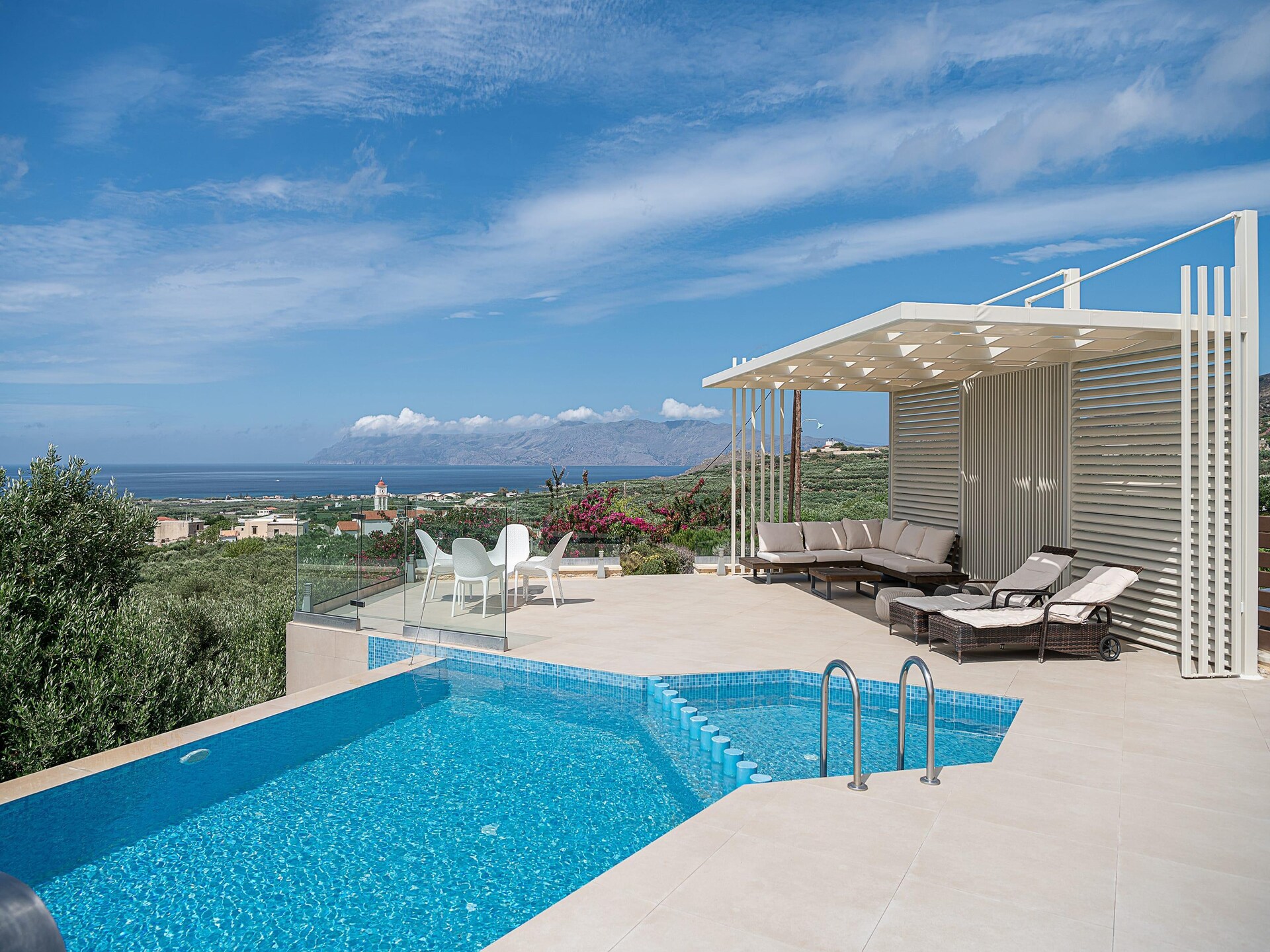 Villa Aloni: Luxe villa met infinitypool en zeezicht bij Kissamos, Kreta - foto 19