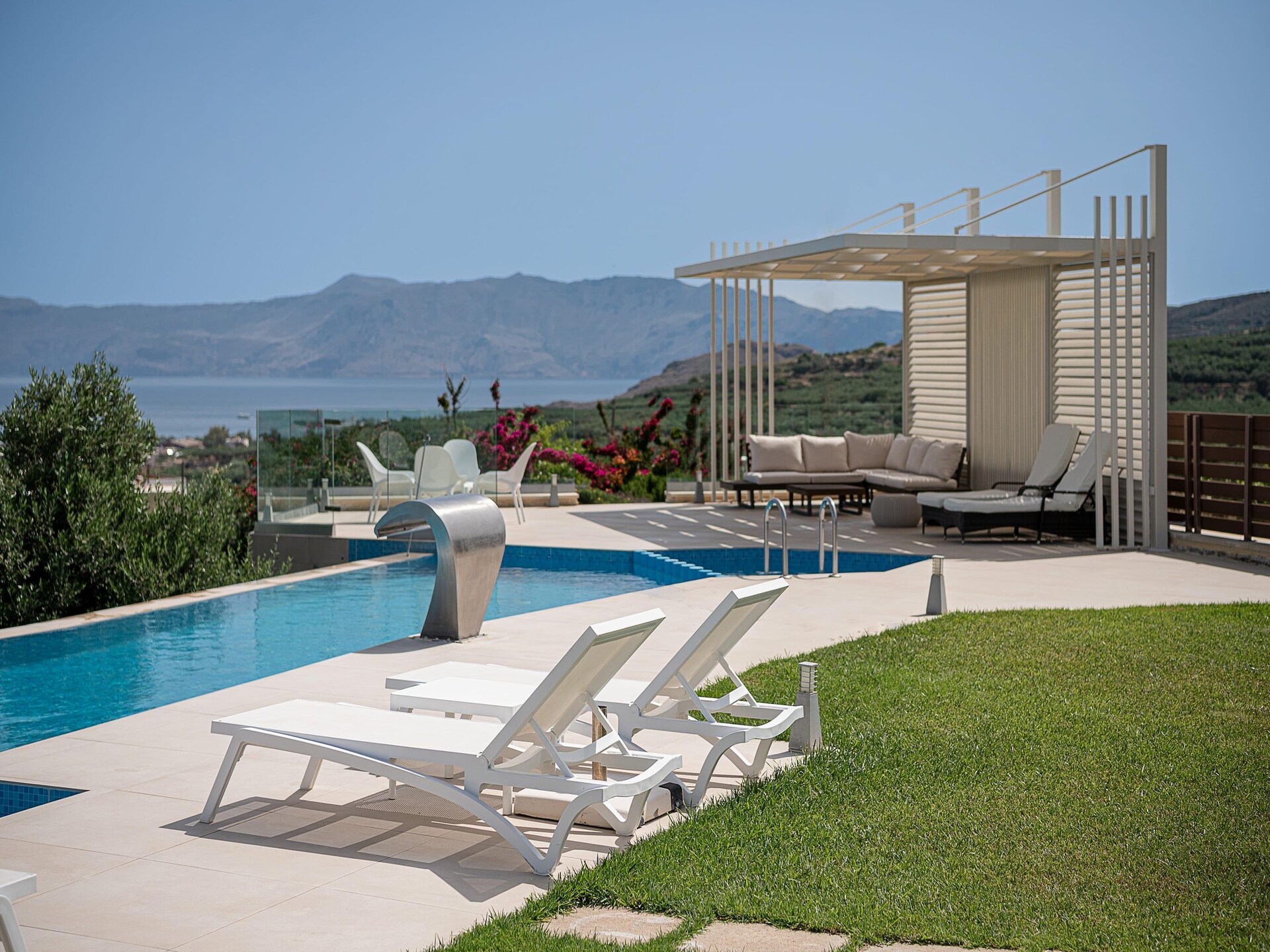 Villa Aloni: Luxe villa met infinitypool en zeezicht bij Kissamos, Kreta - foto 33