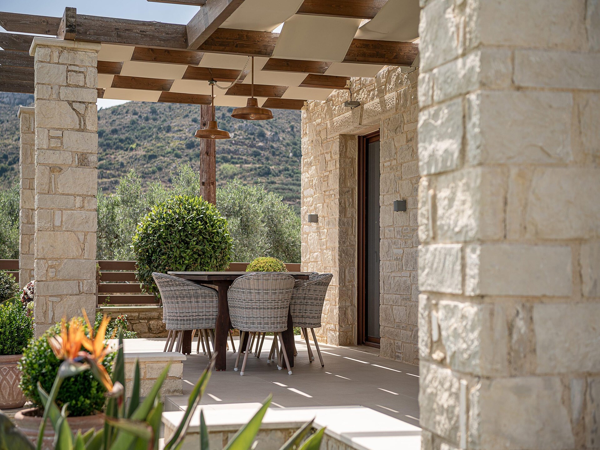 Villa Aloni: Luxe villa met infinitypool en zeezicht bij Kissamos, Kreta - foto 11