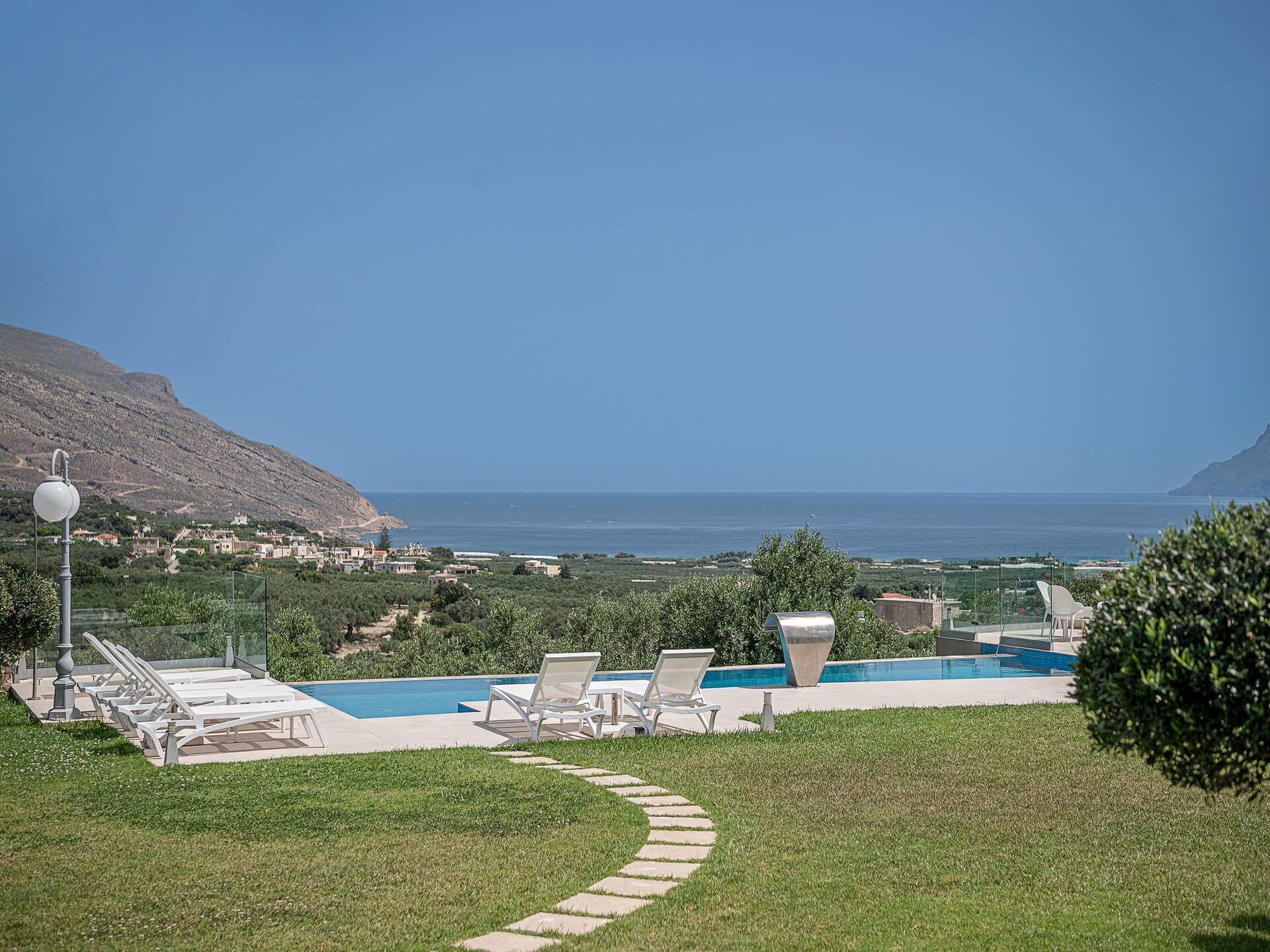 Villa Aloni: Luxe villa met infinitypool en zeezicht bij Kissamos, Kreta - foto 30