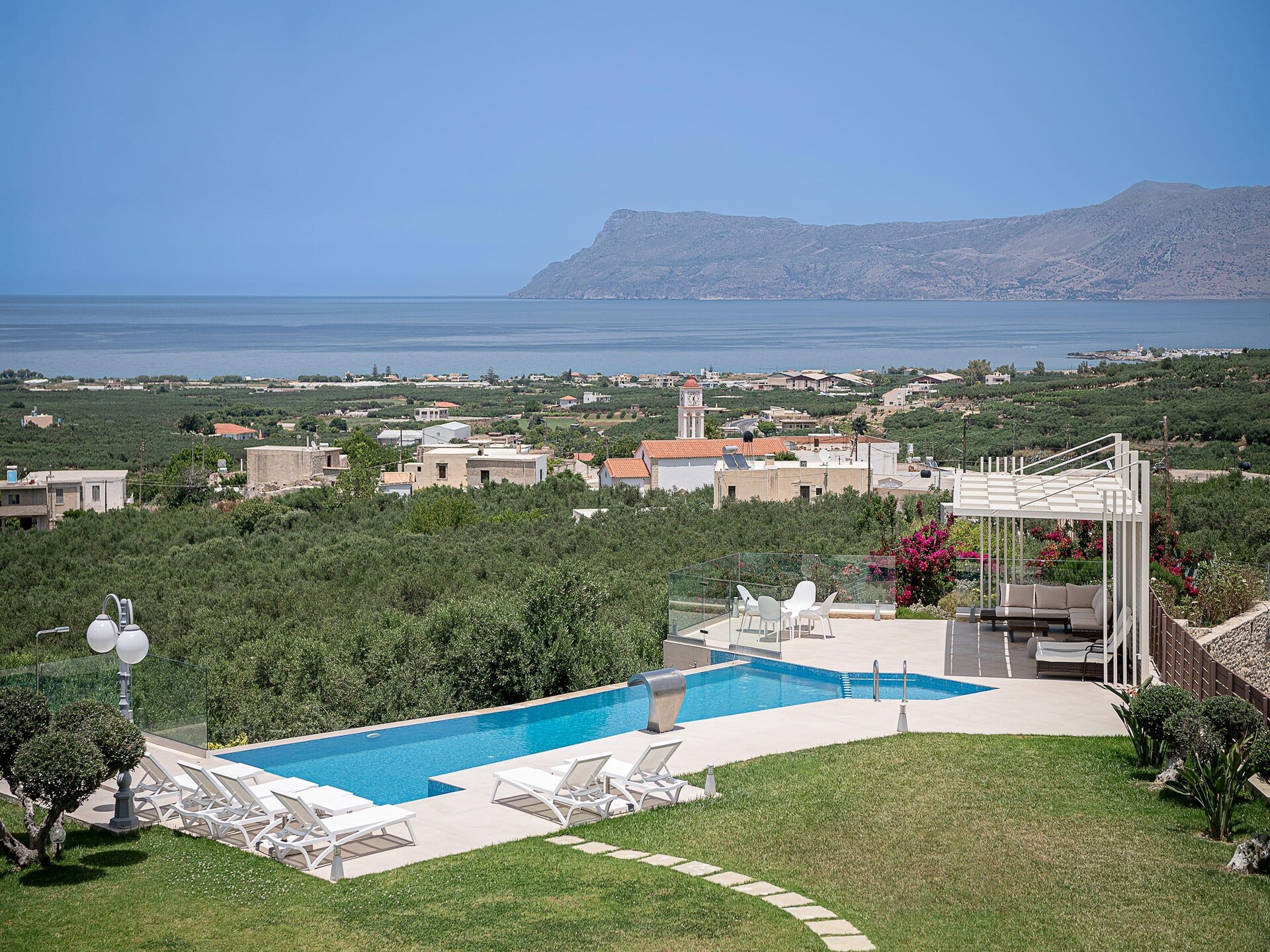 Villa Aloni: Luxe villa met infinitypool en zeezicht bij Kissamos, Kreta - foto 28