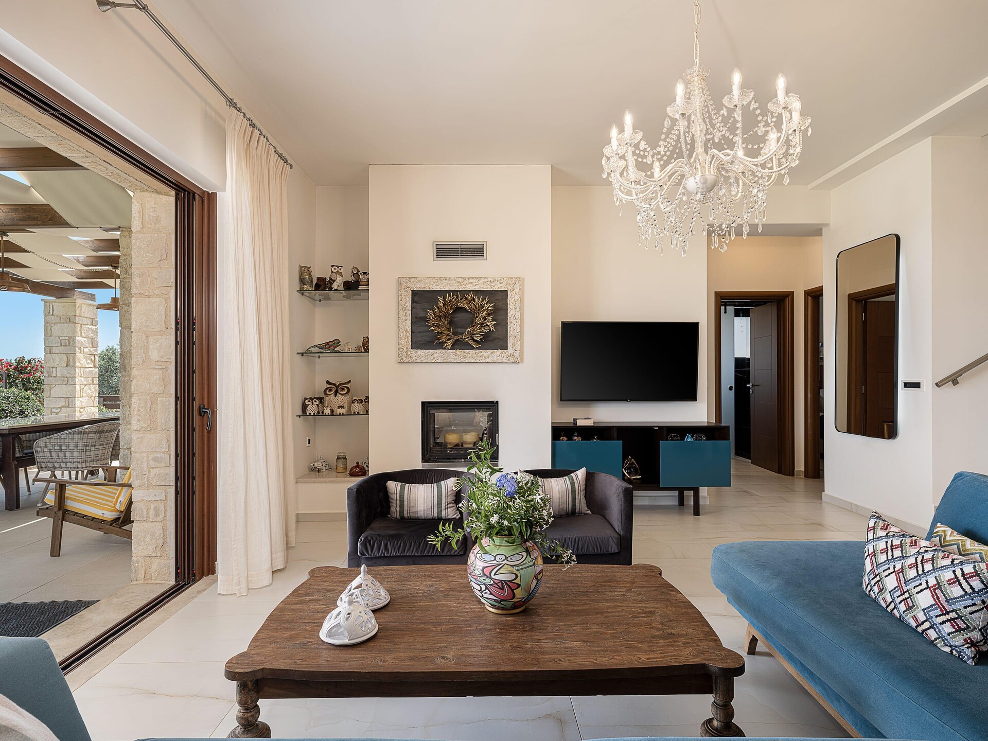 Villa Aloni: Luxe villa met infinitypool en zeezicht bij Kissamos, Kreta - foto 10