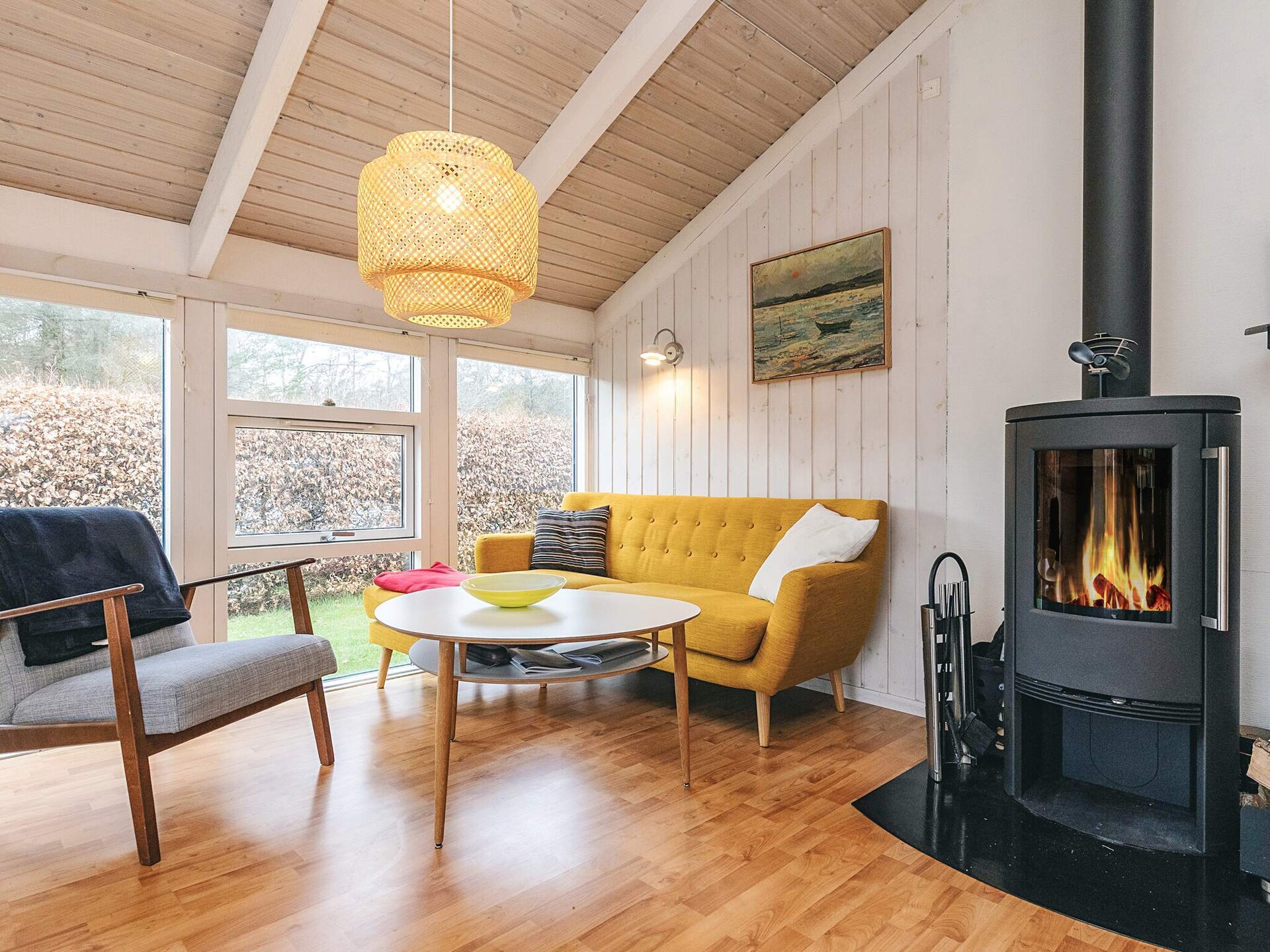 Licht vakantiehuis bij Hals met serre, houtkachel en zee op 300 meter - foto 17