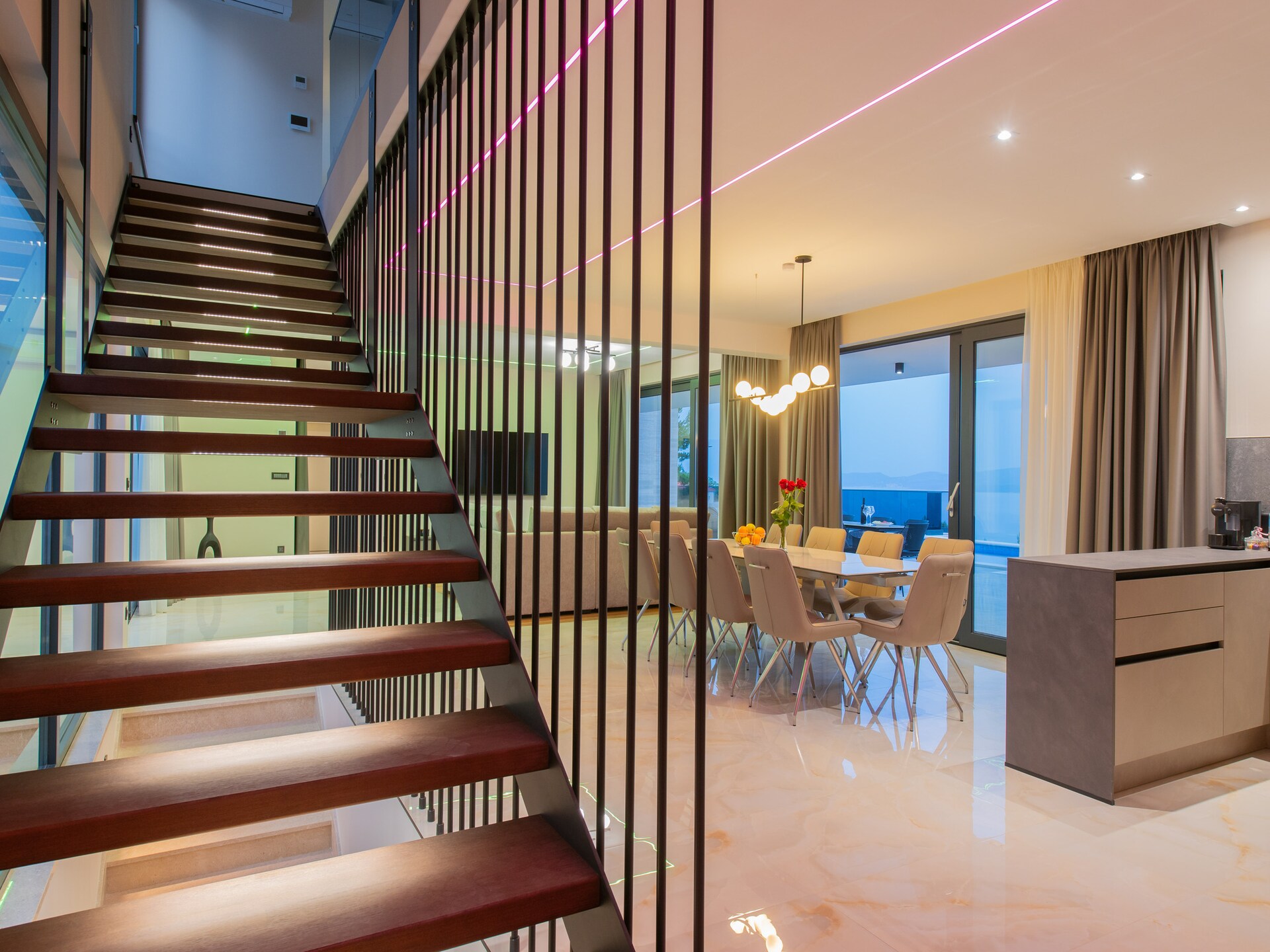 Villa Ivana met panoramisch zeezicht, privézwembad en spa in Stanići - foto 44