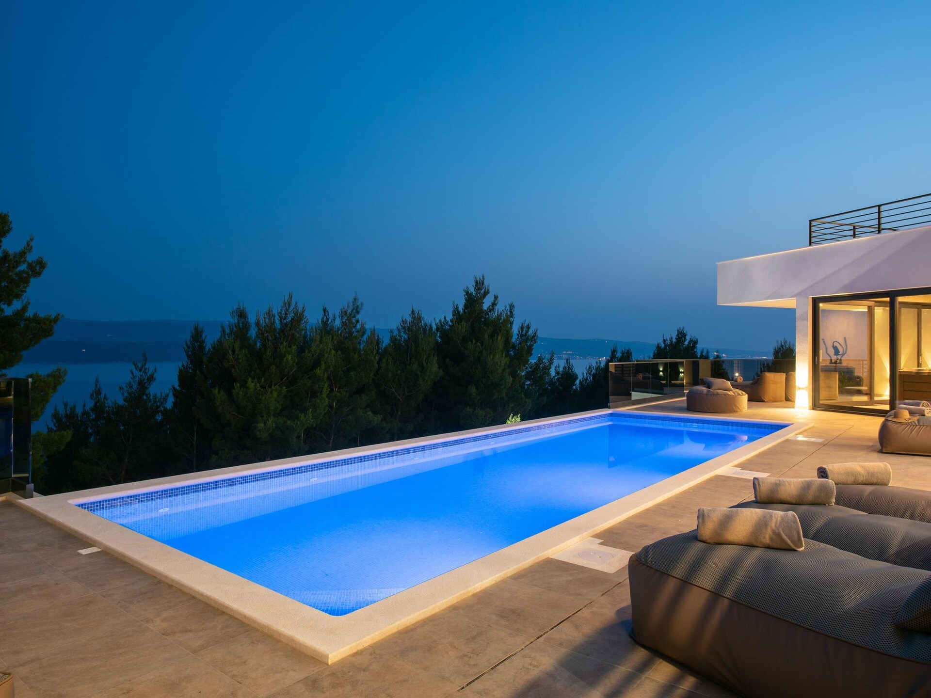 Villa Ivana met panoramisch zeezicht, privézwembad en spa in Stanići - foto 14