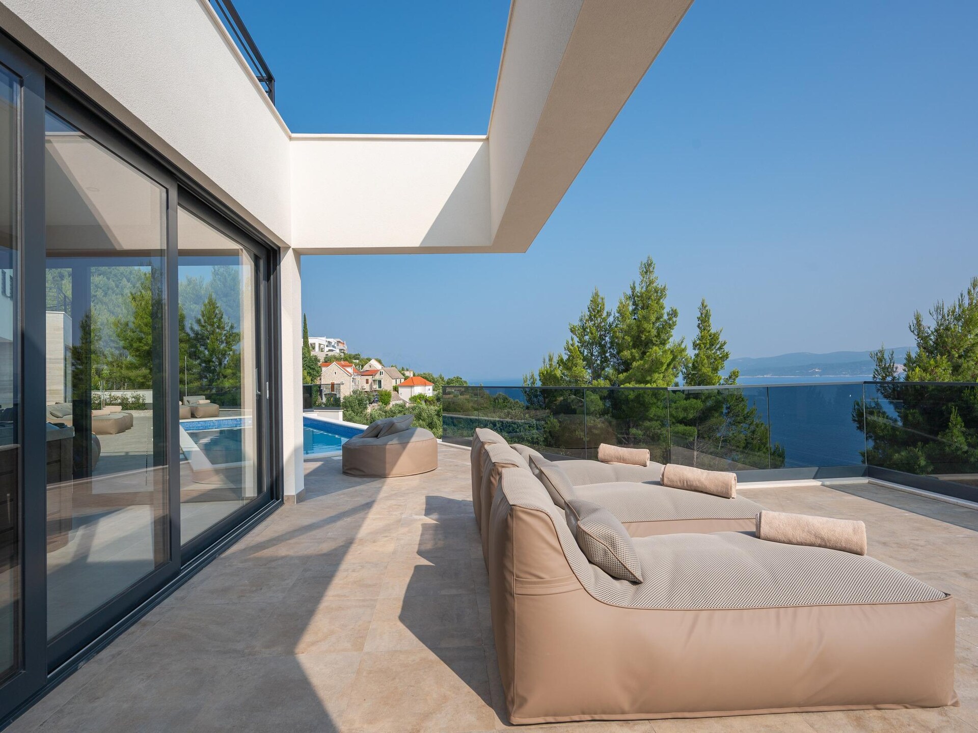 Villa Ivana met panoramisch zeezicht, privézwembad en spa in Stanići - foto 40