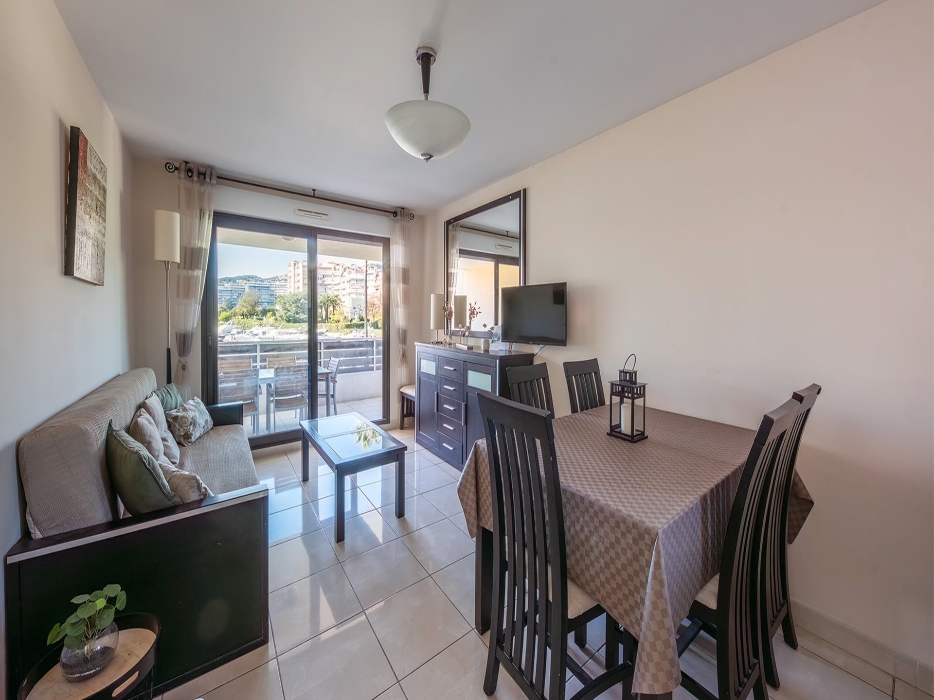 Licht appartement in Mandelieu, 300m van haven en dichtbij strand - foto 9