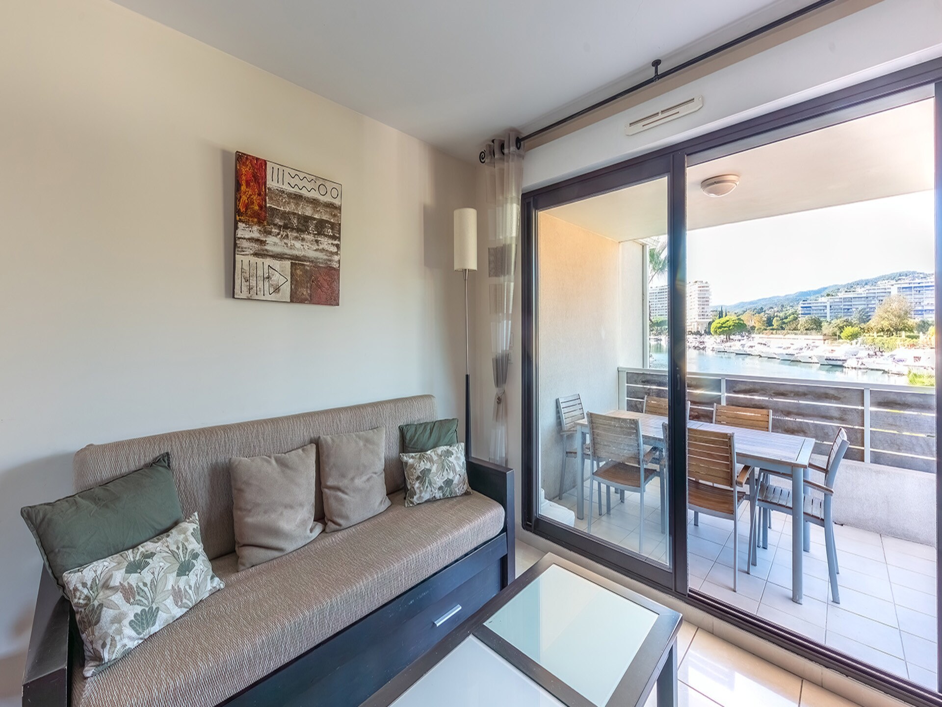Licht appartement in Mandelieu, 300m van haven en dichtbij strand - foto 3