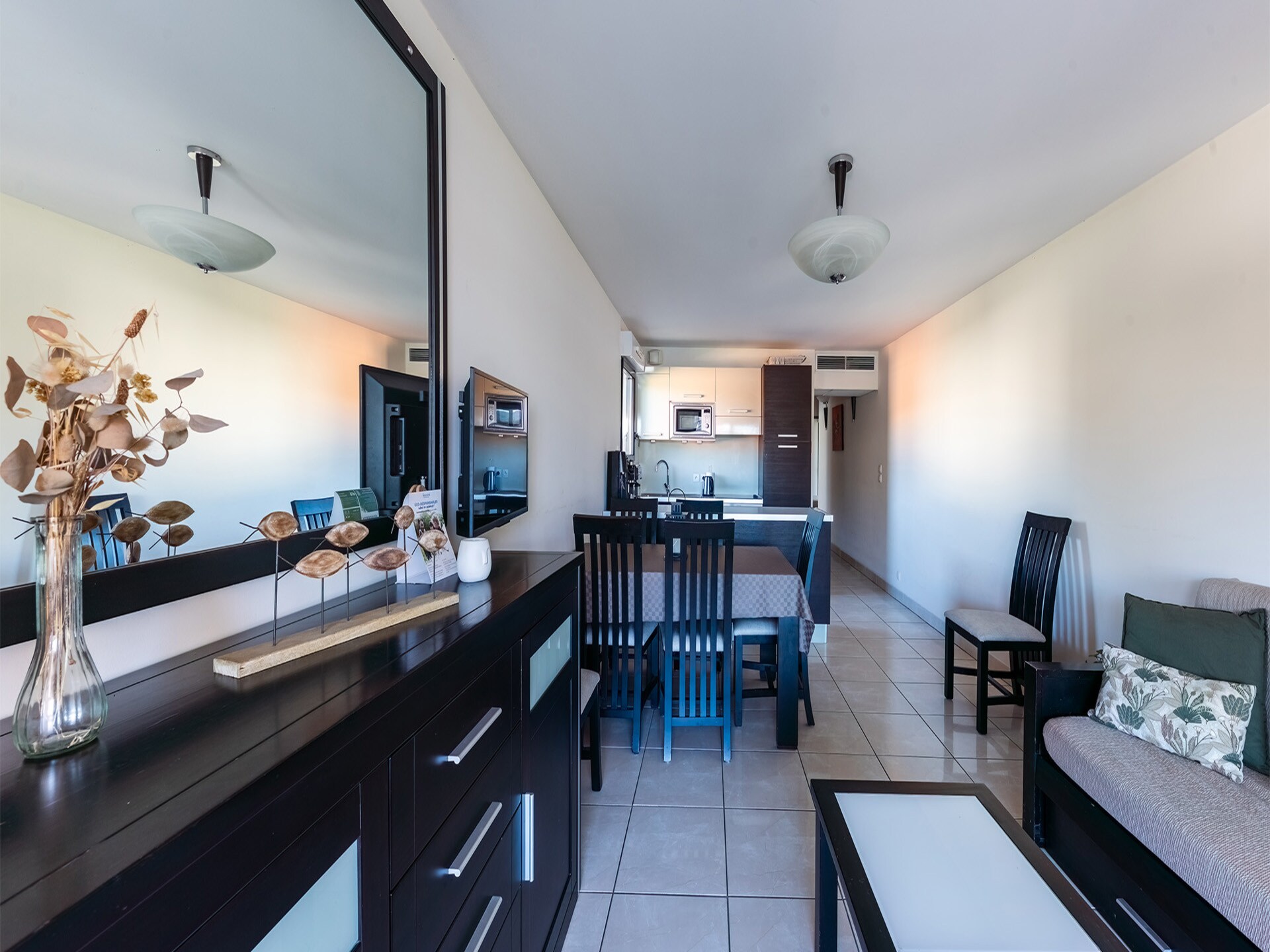 Licht appartement in Mandelieu, 300m van haven en dichtbij strand - foto 8
