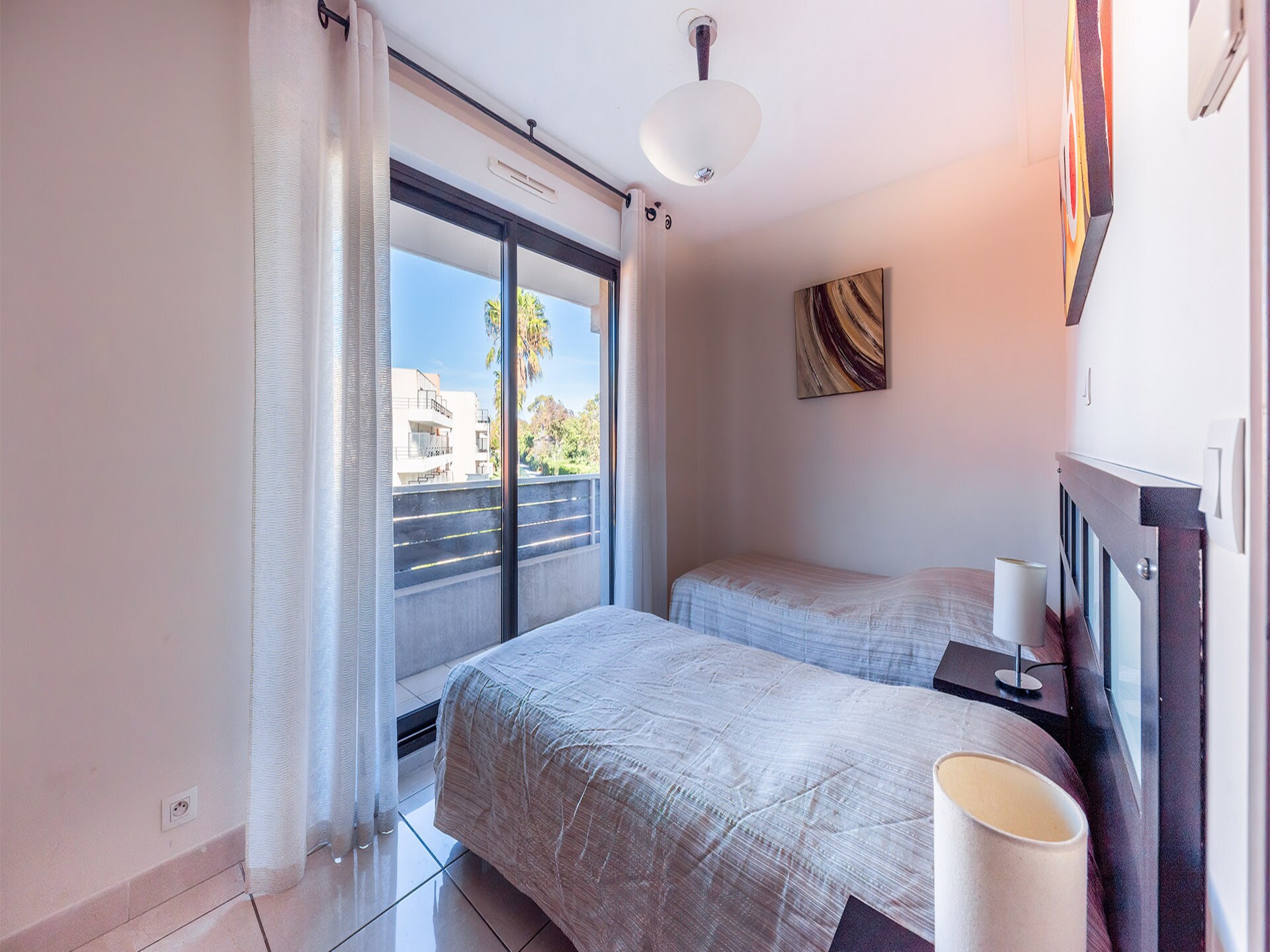 Licht appartement in Mandelieu, 300m van haven en dichtbij strand - foto 10