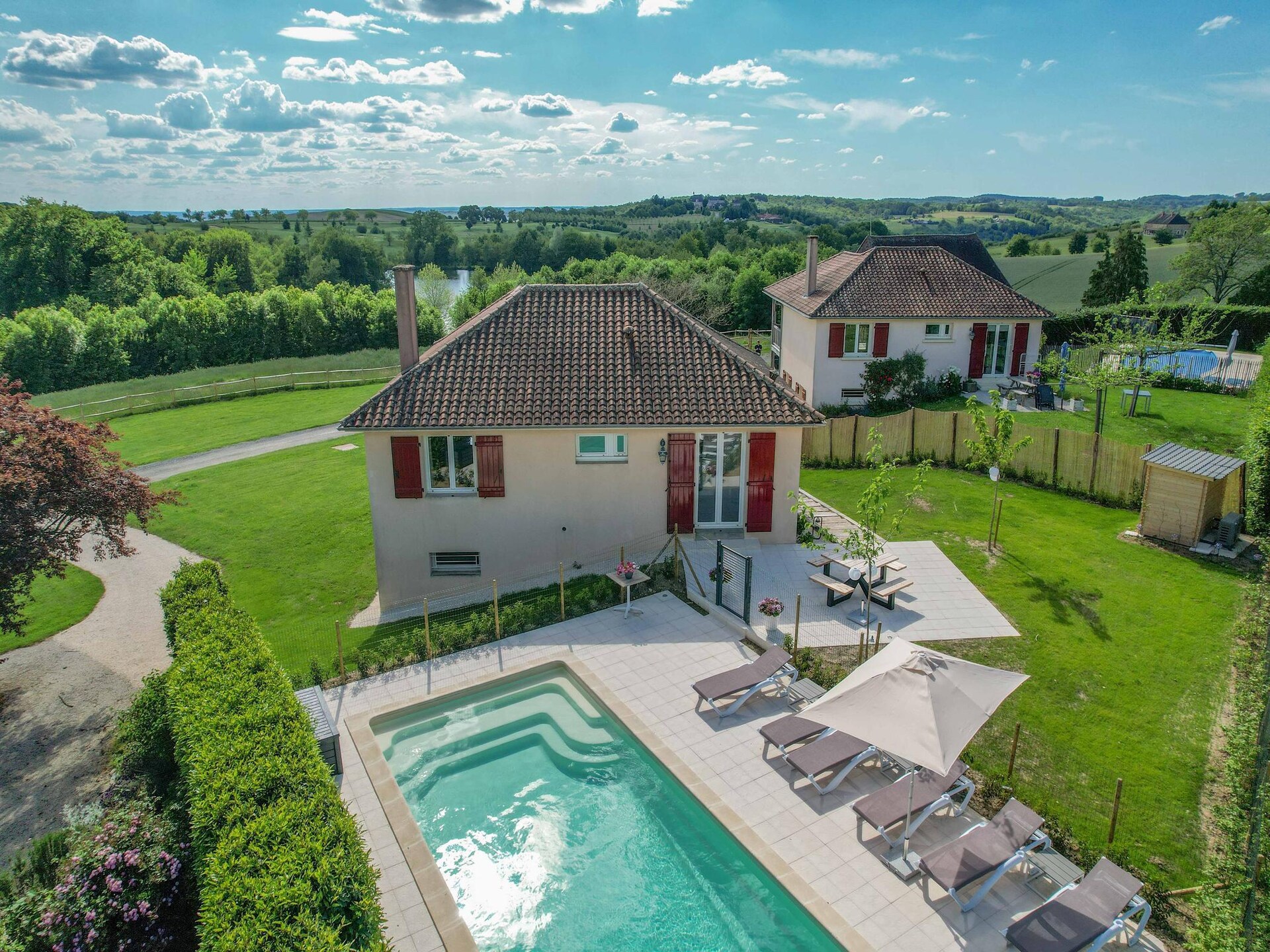 Pavillon le Papillon: luxe vakantiehuis met verwarmd zwembad in Dordogne - foto 11