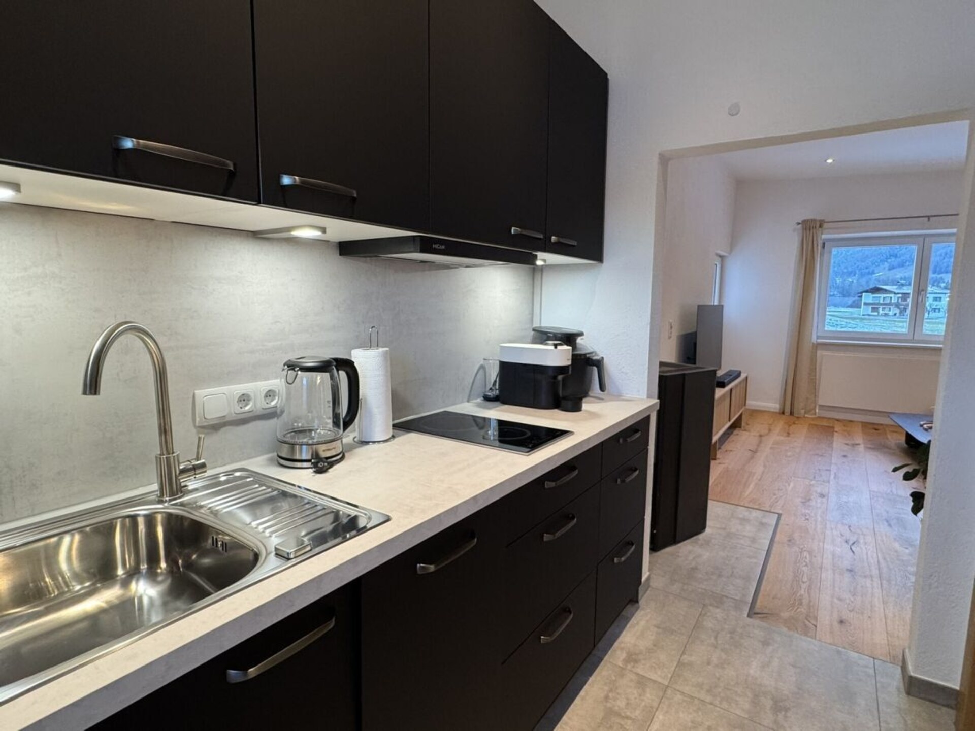Knus studio-appartement met terras nabij de bergen van Kössen - foto 6