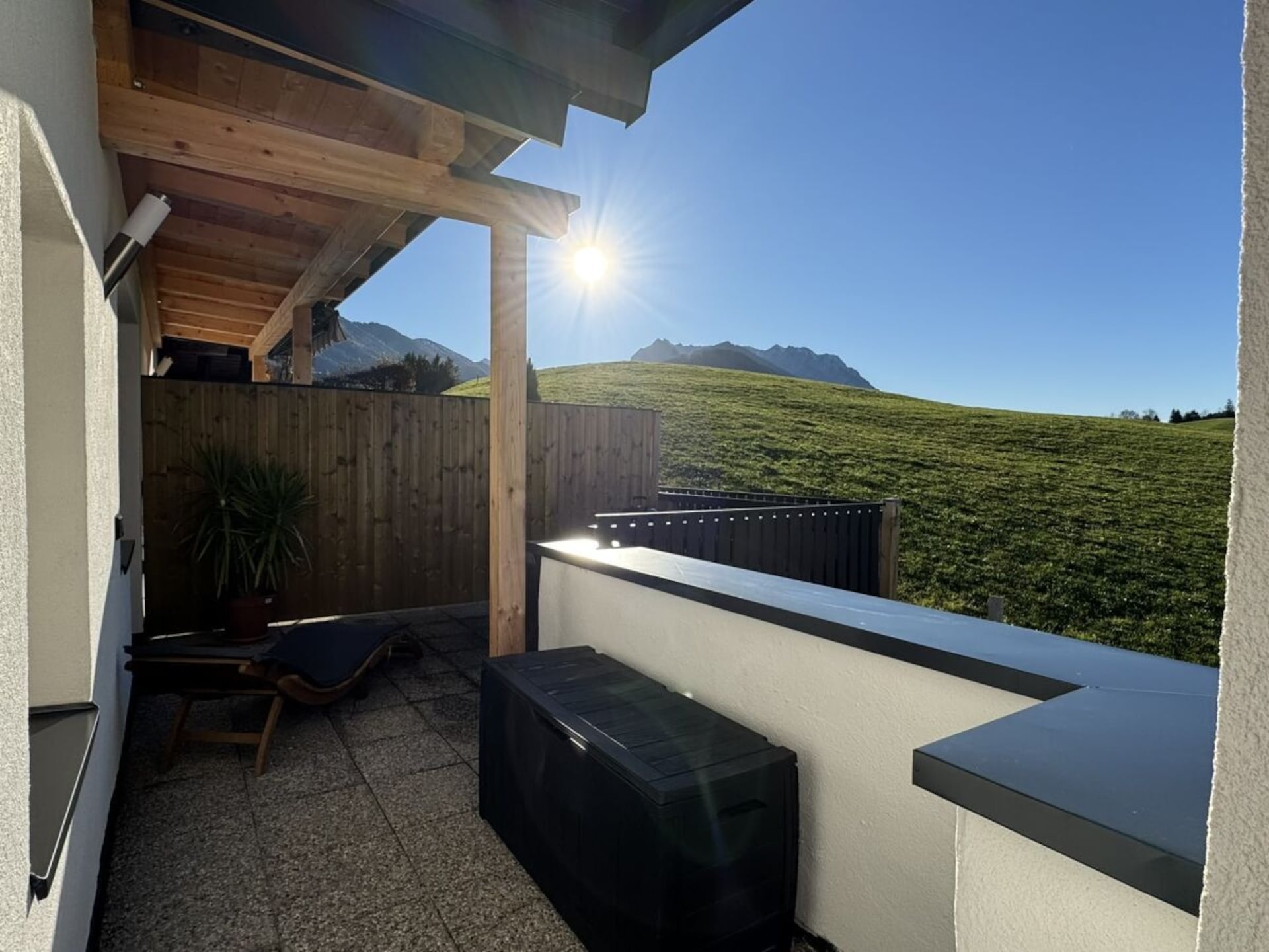 Knus studio-appartement met terras nabij de bergen van Kössen - foto 14
