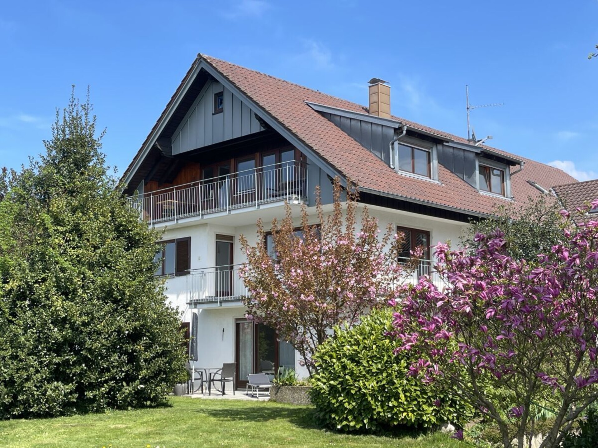 Ruim appartement met balkon en tuinzicht op 3 km van het centrum van Lindau - foto 3