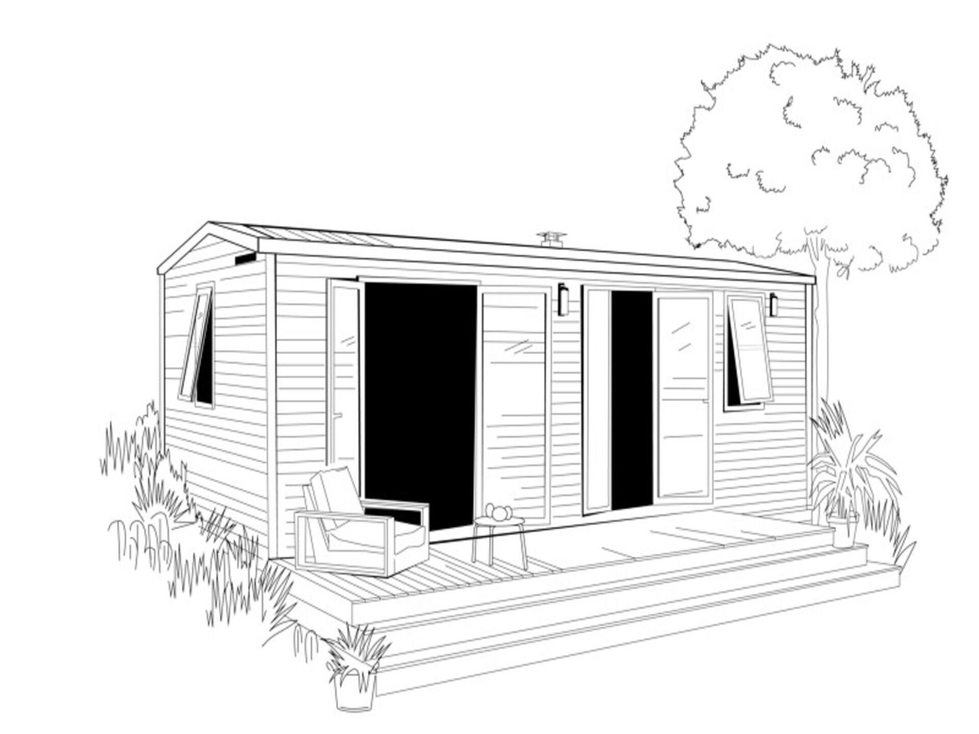 Moderne 4-persoons lodge met tuin en zwemvijver in Ravels - foto 22