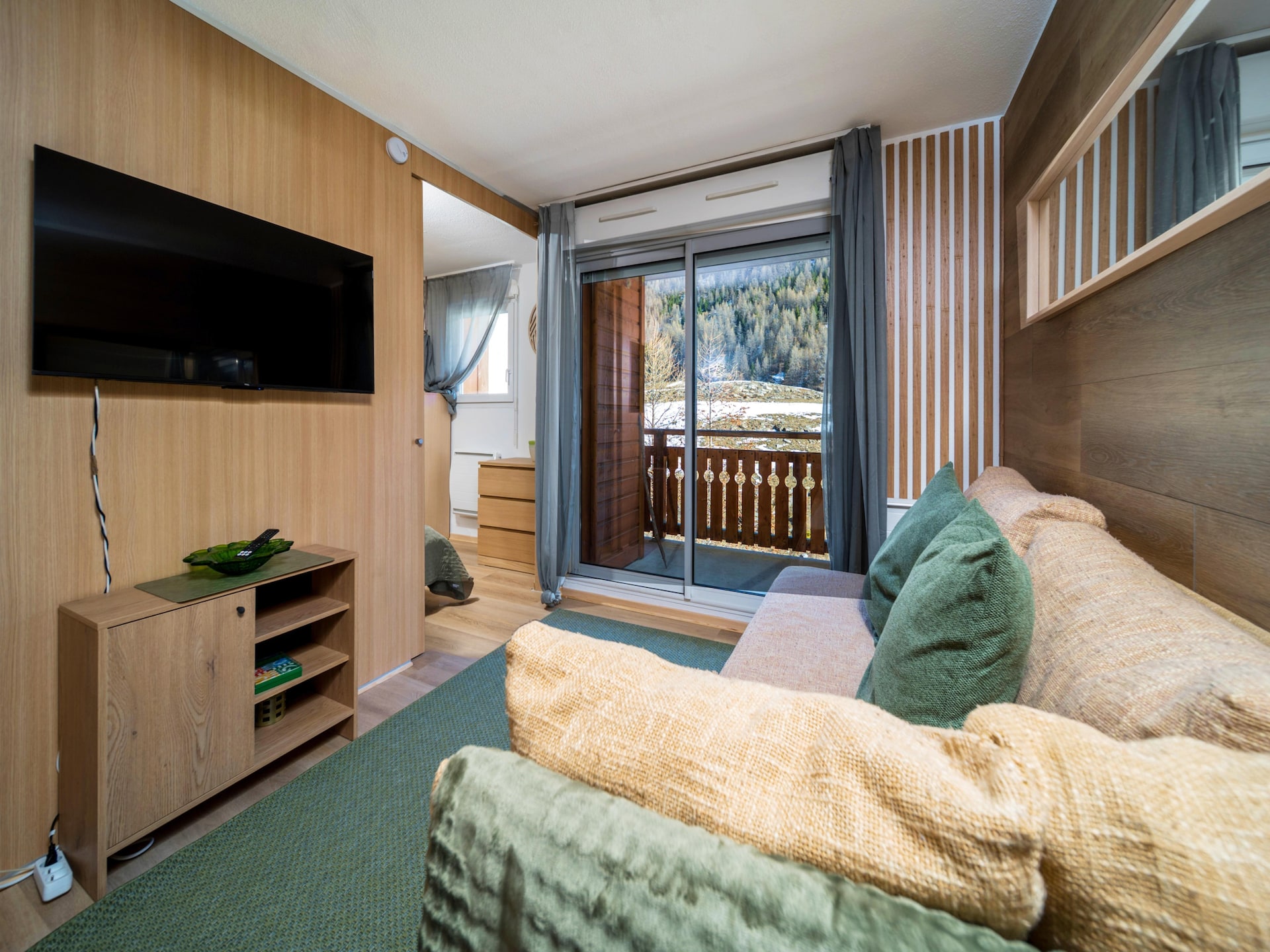 Appartement 6 pers. aan de piste in Allos met verwarmd zwembad - foto 1