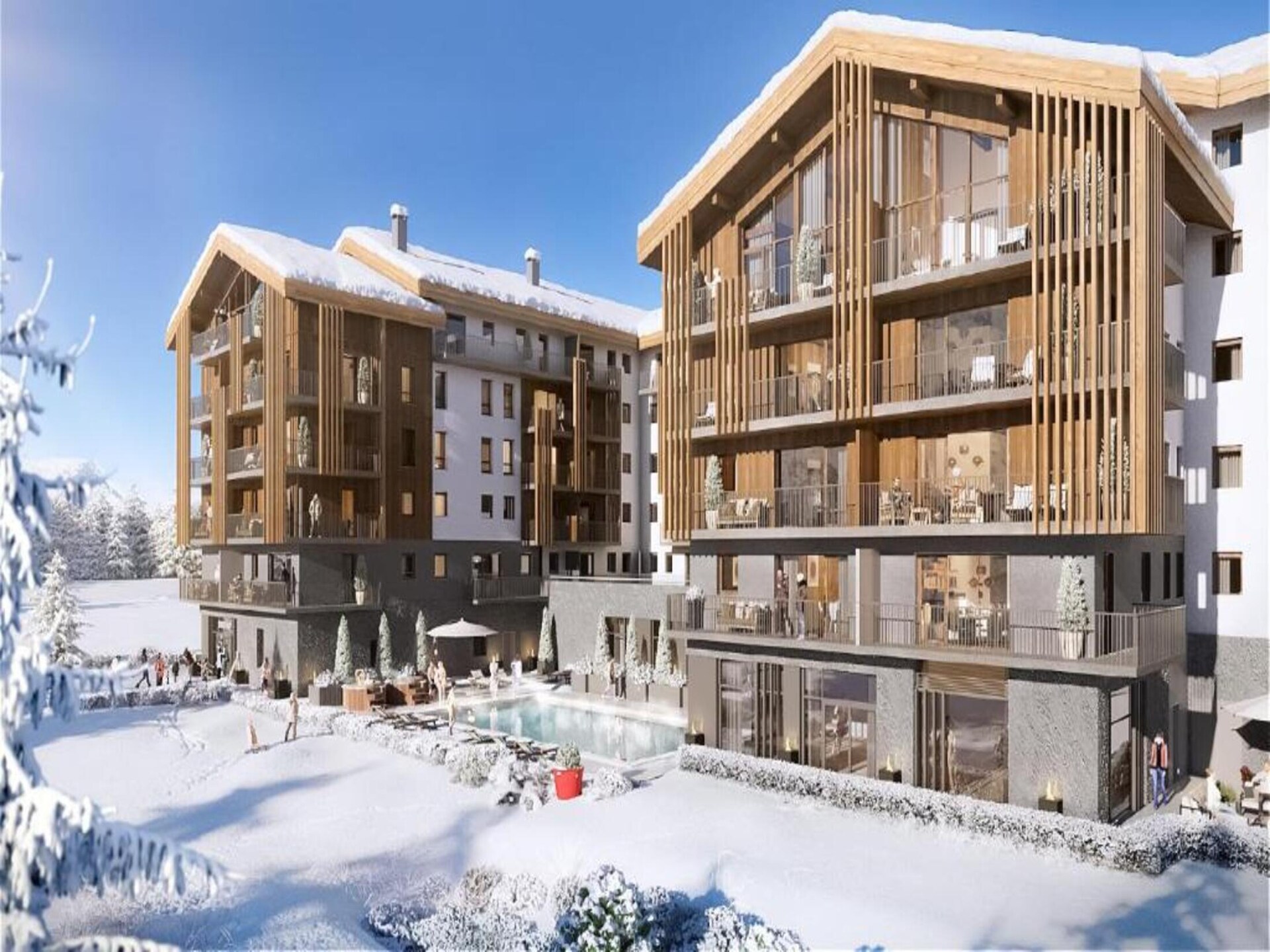 Serra Neva S6: 6-persoons appartement met balkon, zwembad en uitzicht op de Alpen - foto 2
