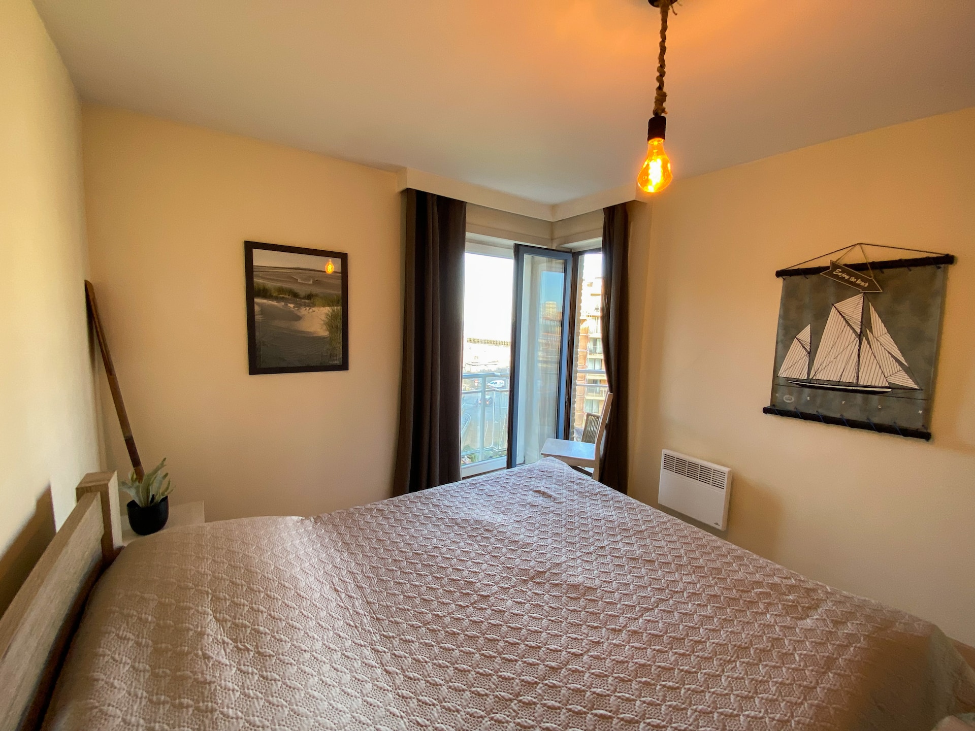 Licht appartement Greenpark III in Nieuwpoort met uitzicht op de haven - foto 14