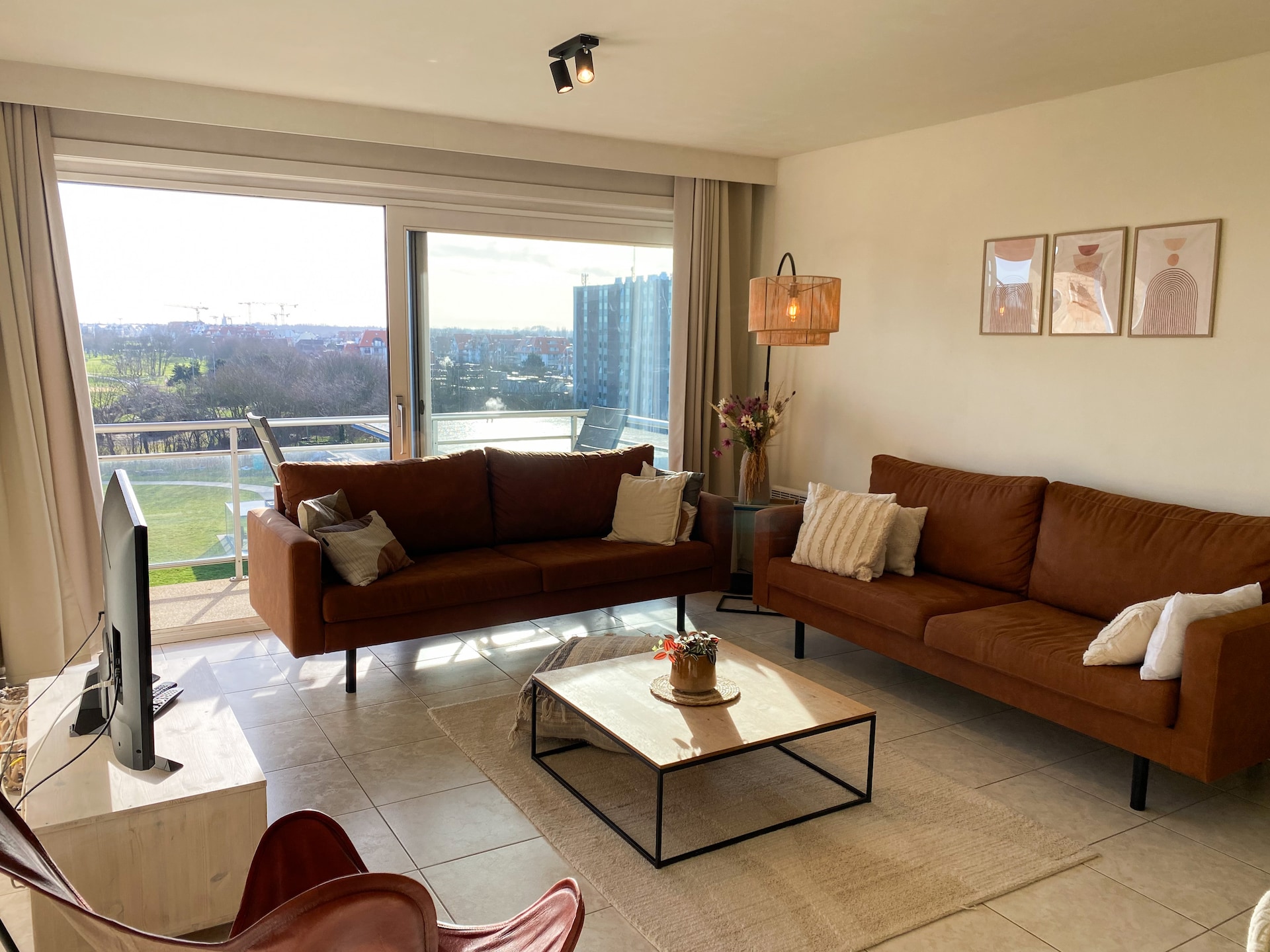Licht appartement Greenpark III in Nieuwpoort met uitzicht op de haven - foto 1