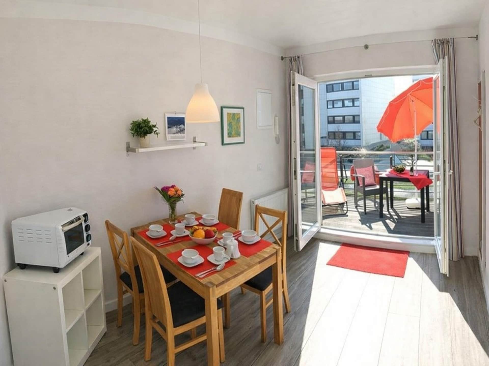 3-persoons appartement aan zee in Burgtiefe-Südstrand - foto 9