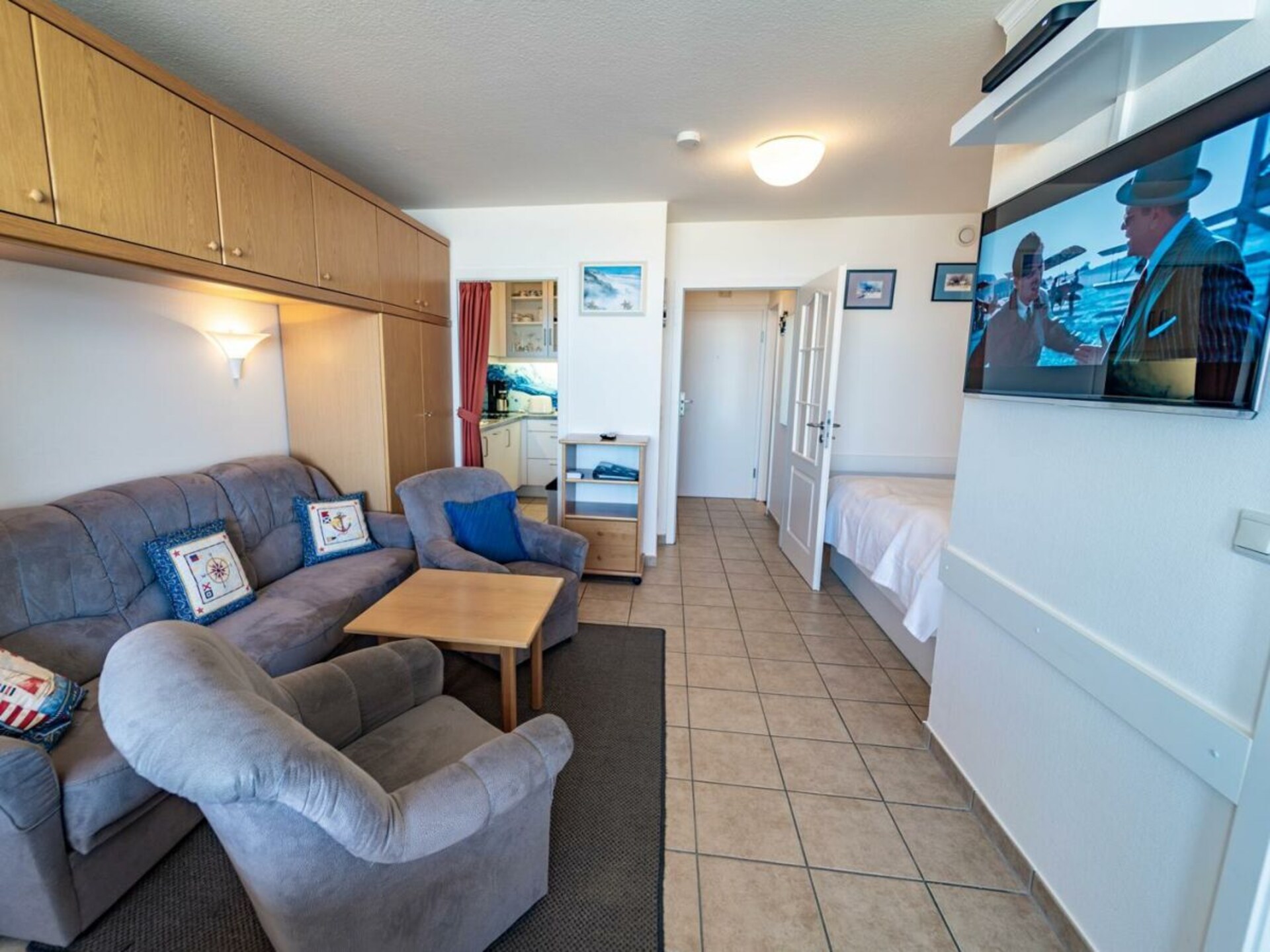 Appartement 14 met zeezicht, strandstoel en balkon op Borkum - foto 18