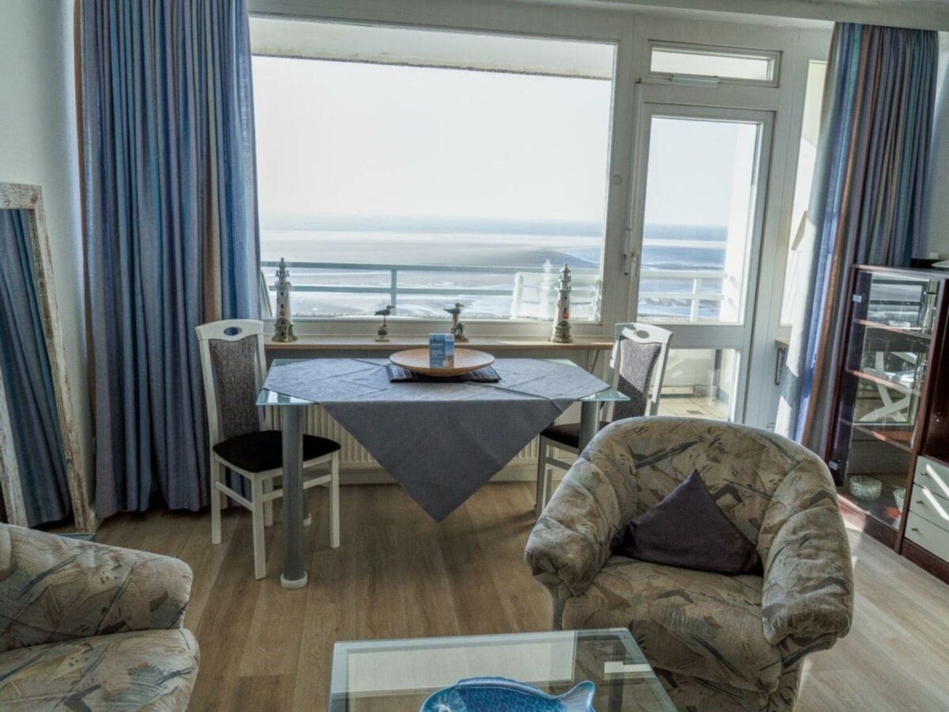 Knus appartement op Borkum met overdekt balkon en uitzicht op zee - foto 13