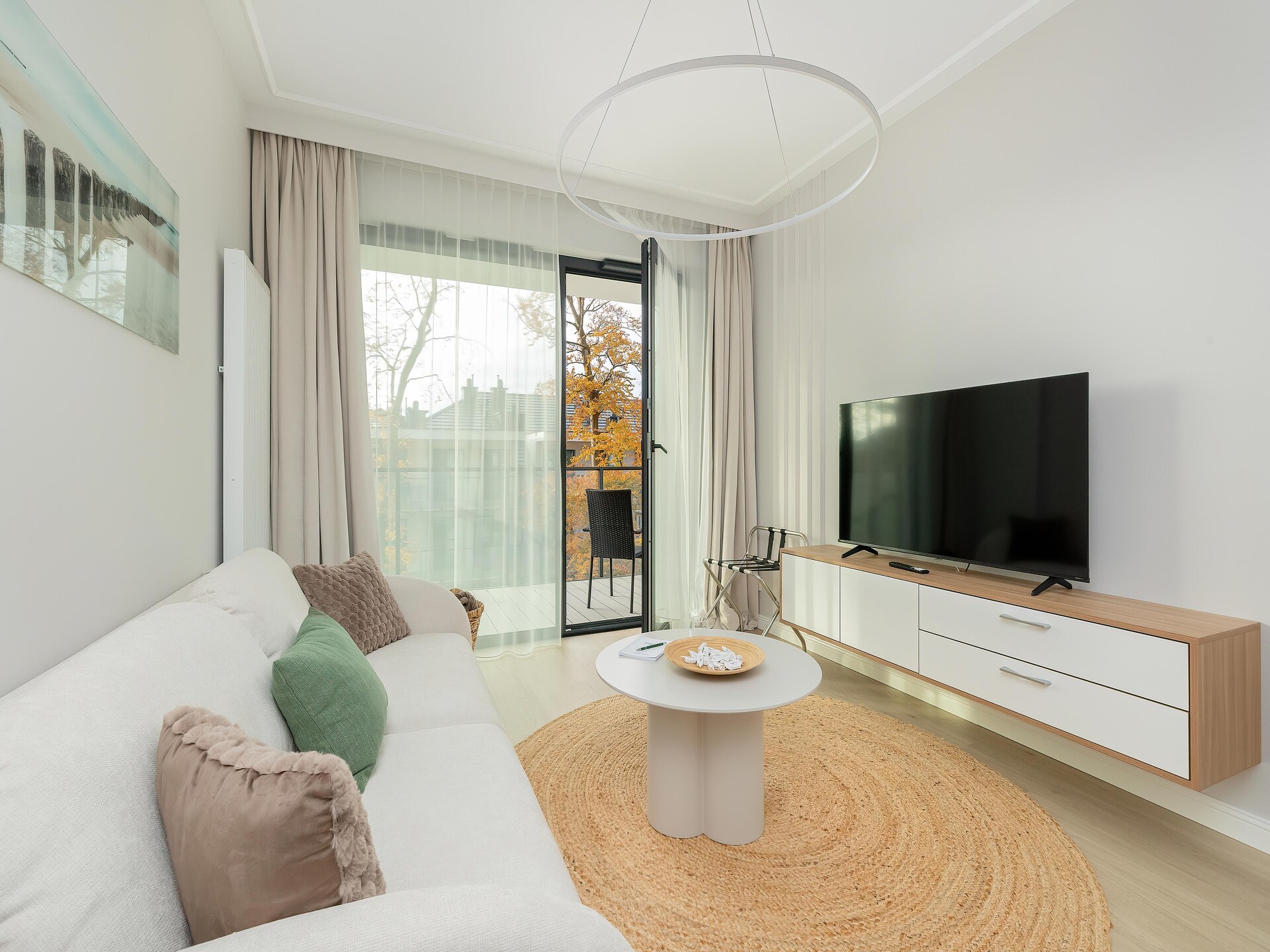 Strandappartement met zijdelings zeezicht, 40m van zee in Niechorze - foto 1