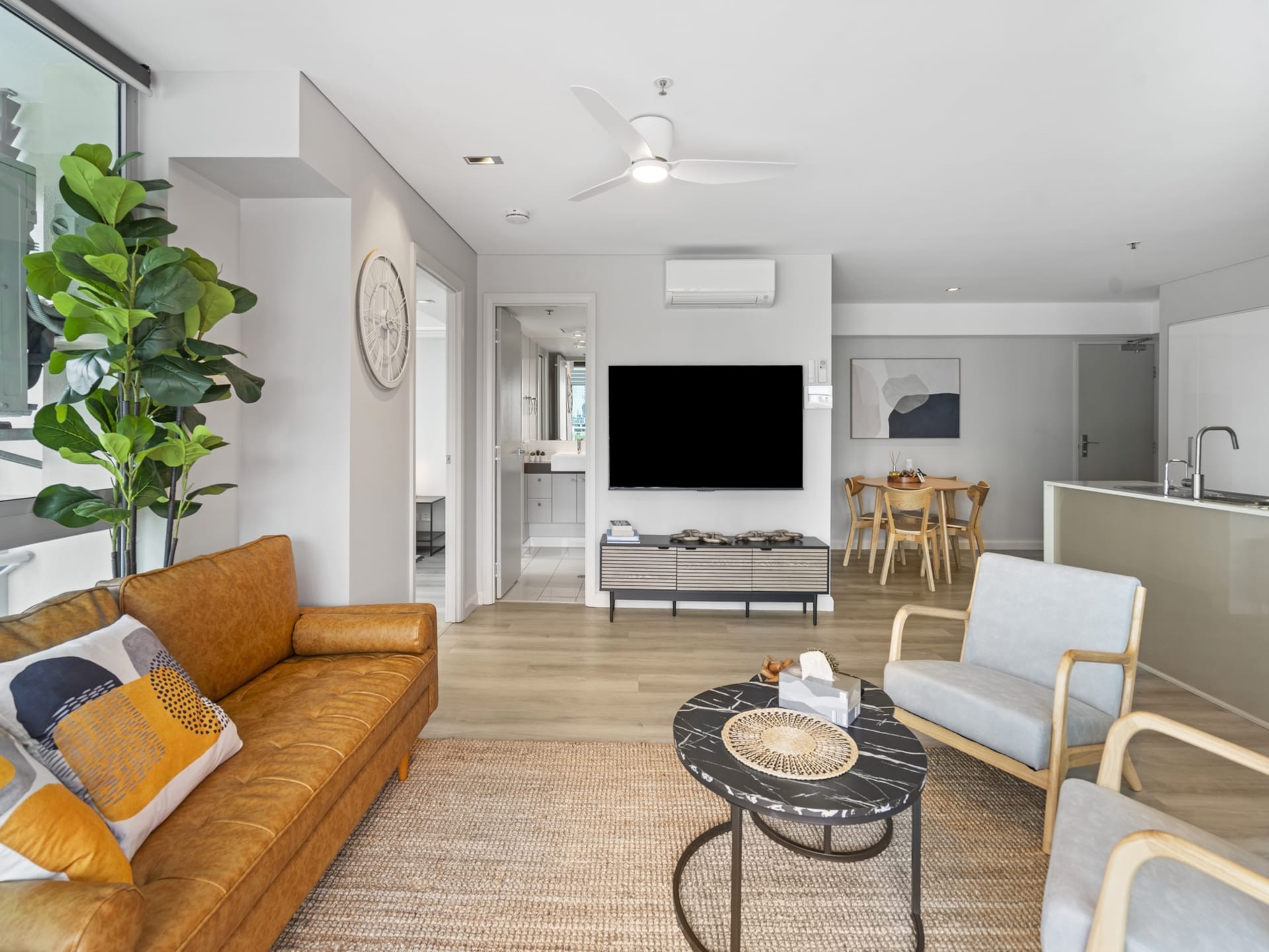 Modern appartement met 2 slaapkamers en dakterraszwembad in South Brisbane - foto 6