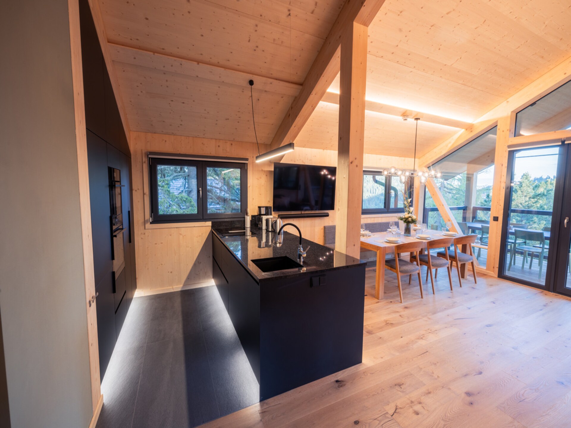 Luxe natuurchalet voor 8 personen met sauna en jacuzzi op de Turracher Höhe - foto 14