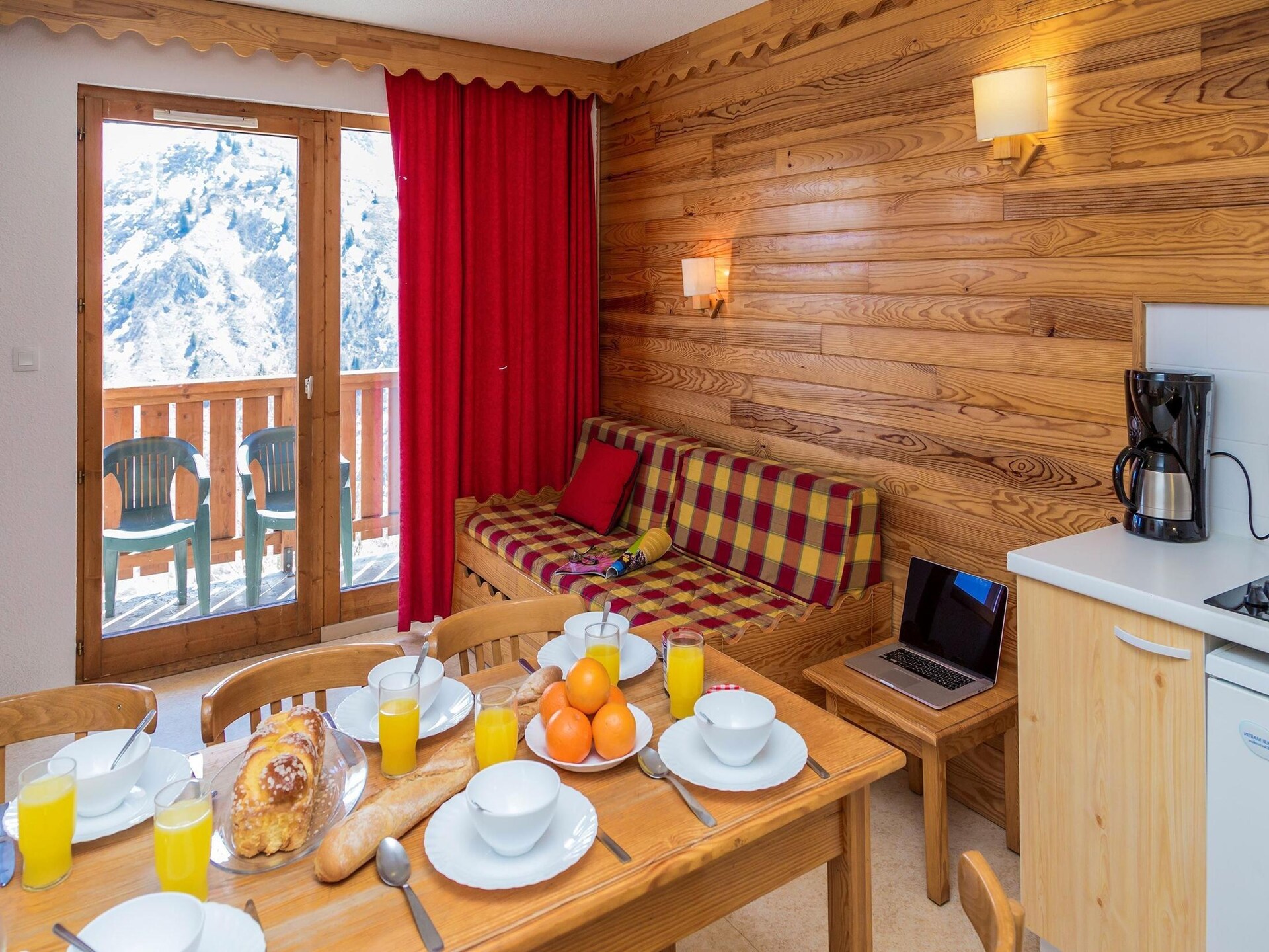 Appartement 6p aan de piste in Valmeinier met balkon & huisdier welkom - foto 9