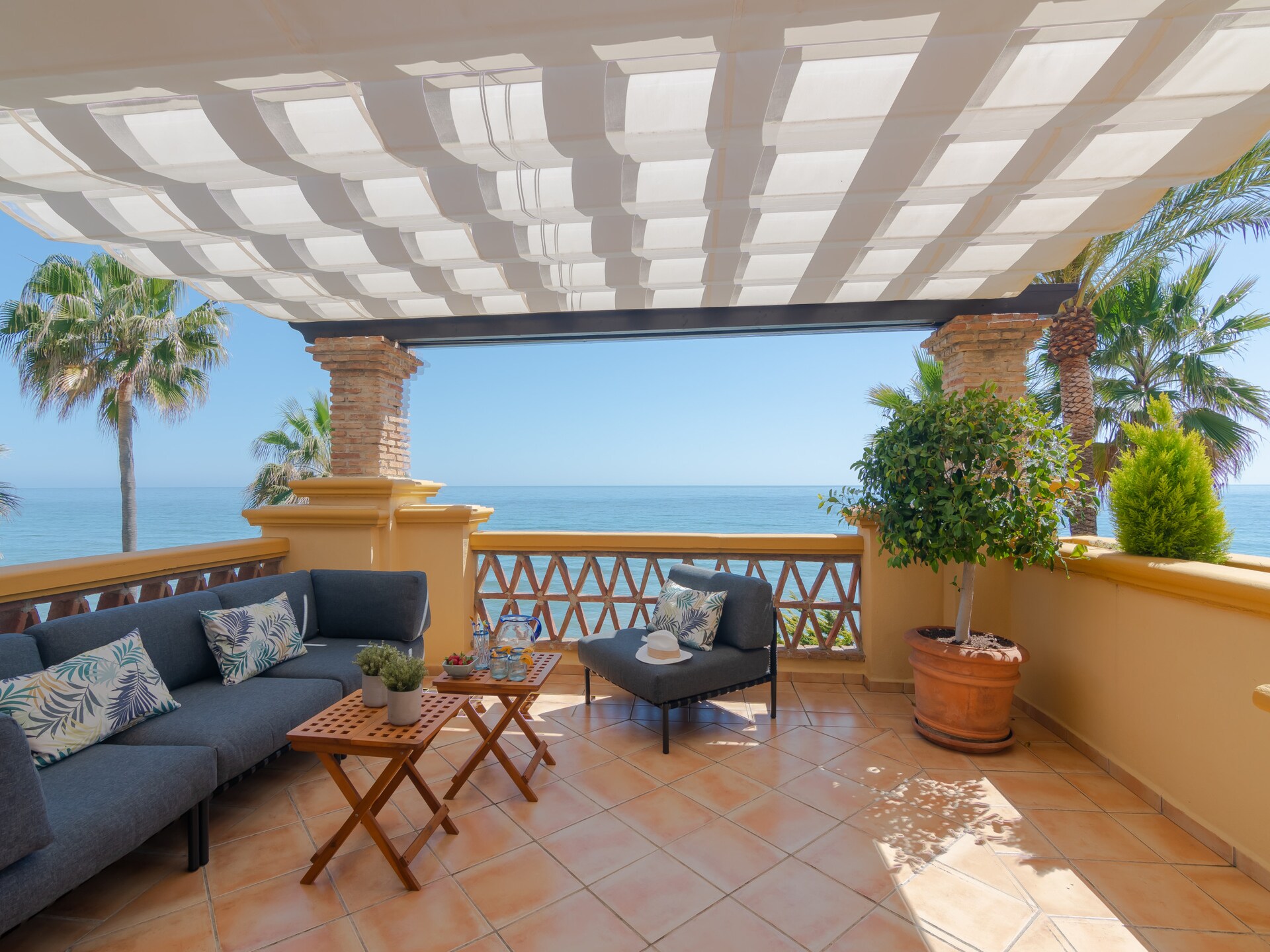 Luxe zeezicht appartement Marbella met verwarmd zwembad en golf ligging - foto 6