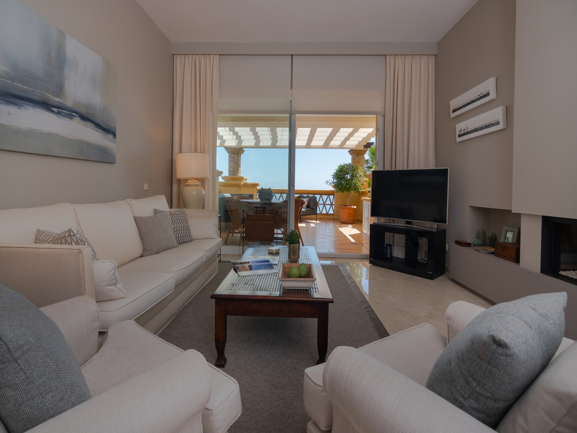 Luxe zeezicht appartement Marbella met verwarmd zwembad en golf ligging - foto 10