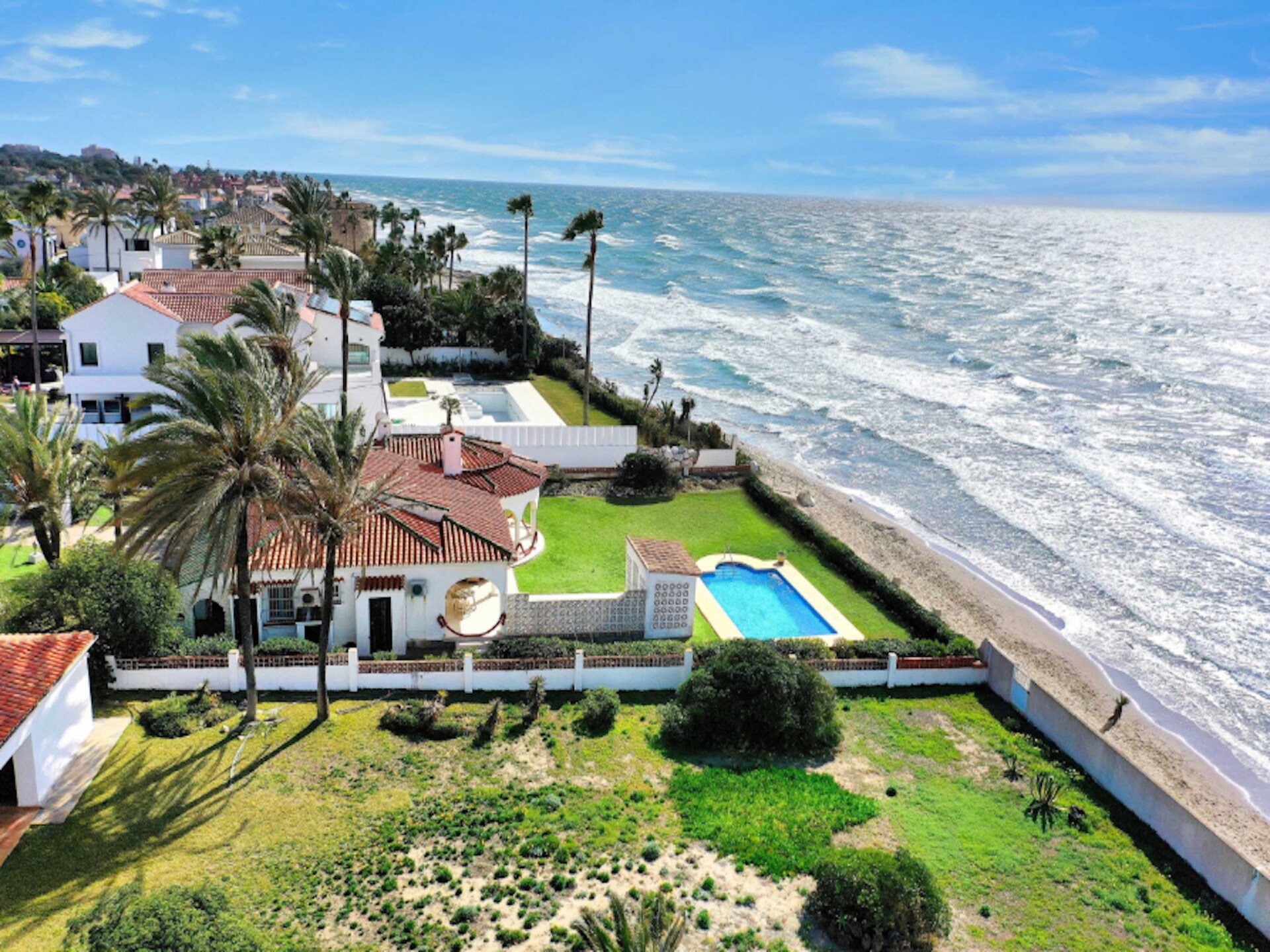 Beachfront Villa Marbesa: direct aan zee met privézwembad en uitzicht op Gibraltar - foto 21