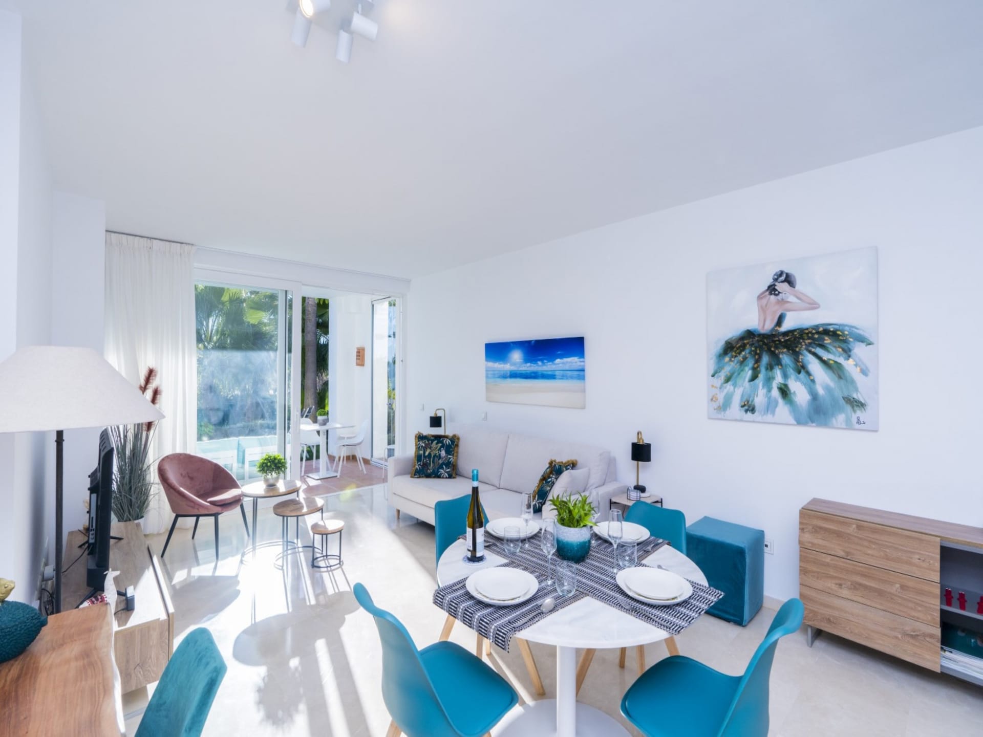 Aan het strand: Stijlvol appartement in Alcazaba Lagoon, Casares · 4 pers. - foto 15