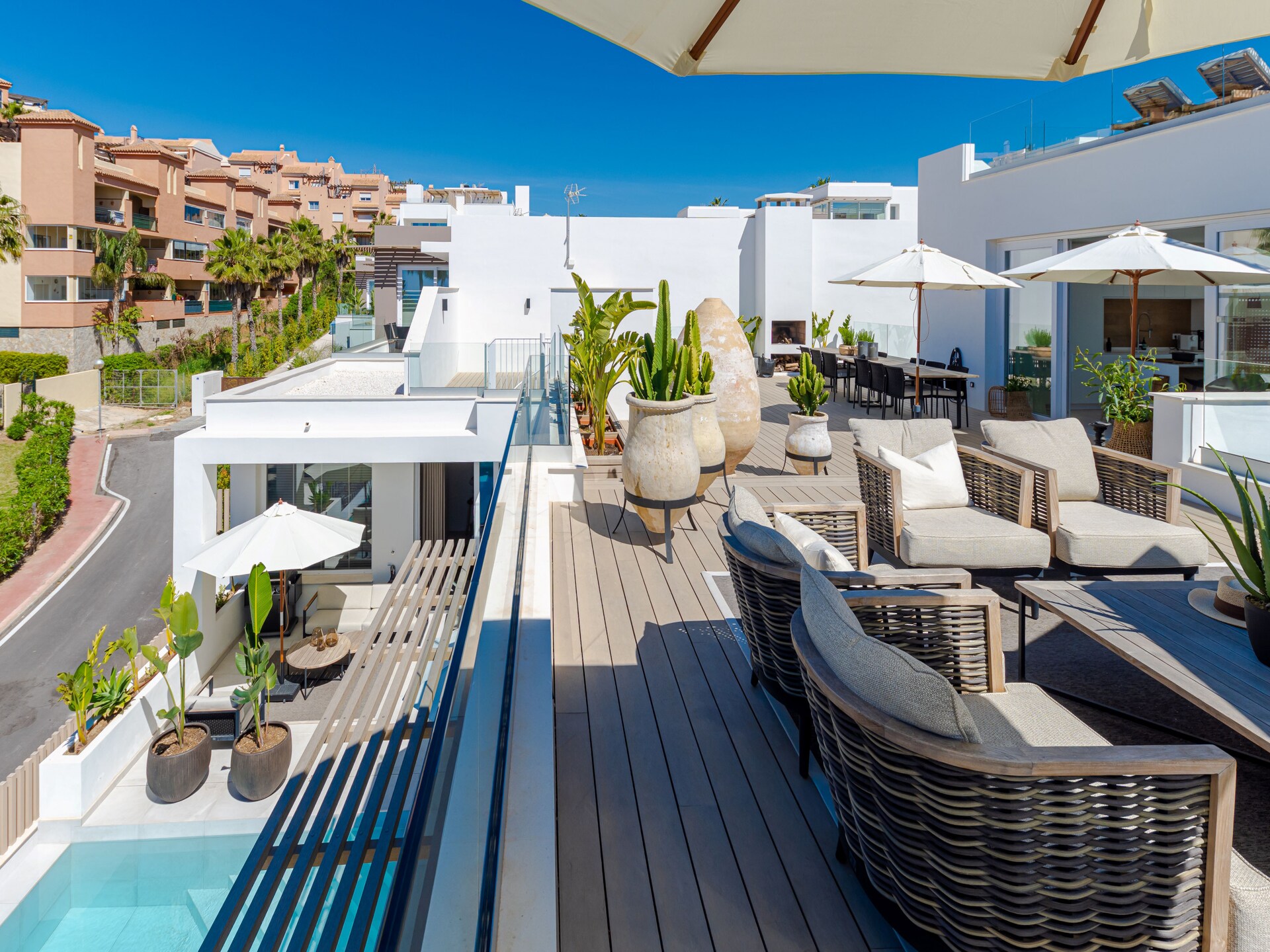 Luxe 18-persoons villa met verwarmd zwembad aan de golfbaan in Mijas Costa - foto 67
