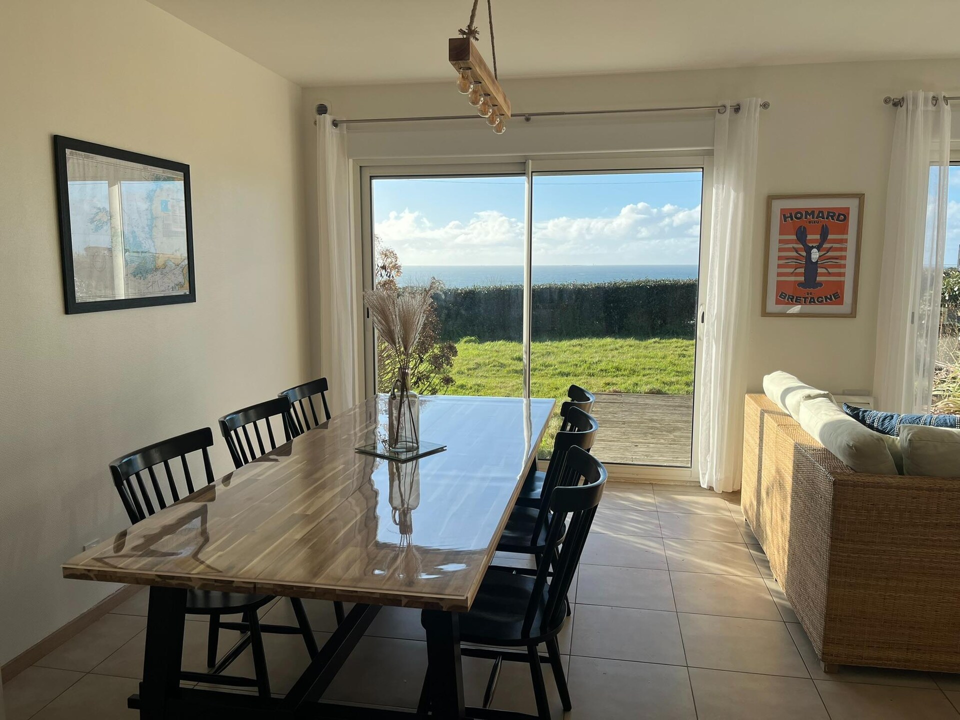 Panoramisch vakantiehuis aan zee met uitzicht op Île de Béniguet - foto 4
