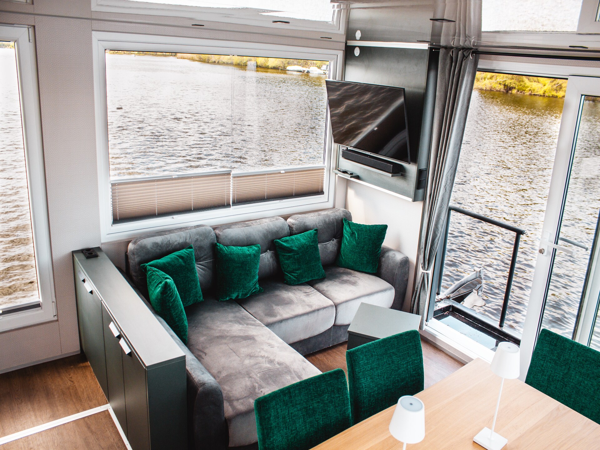 Woonboot Pankow in Berlijn – 6 pers. aan het meer met dakterras & sauna - foto 3