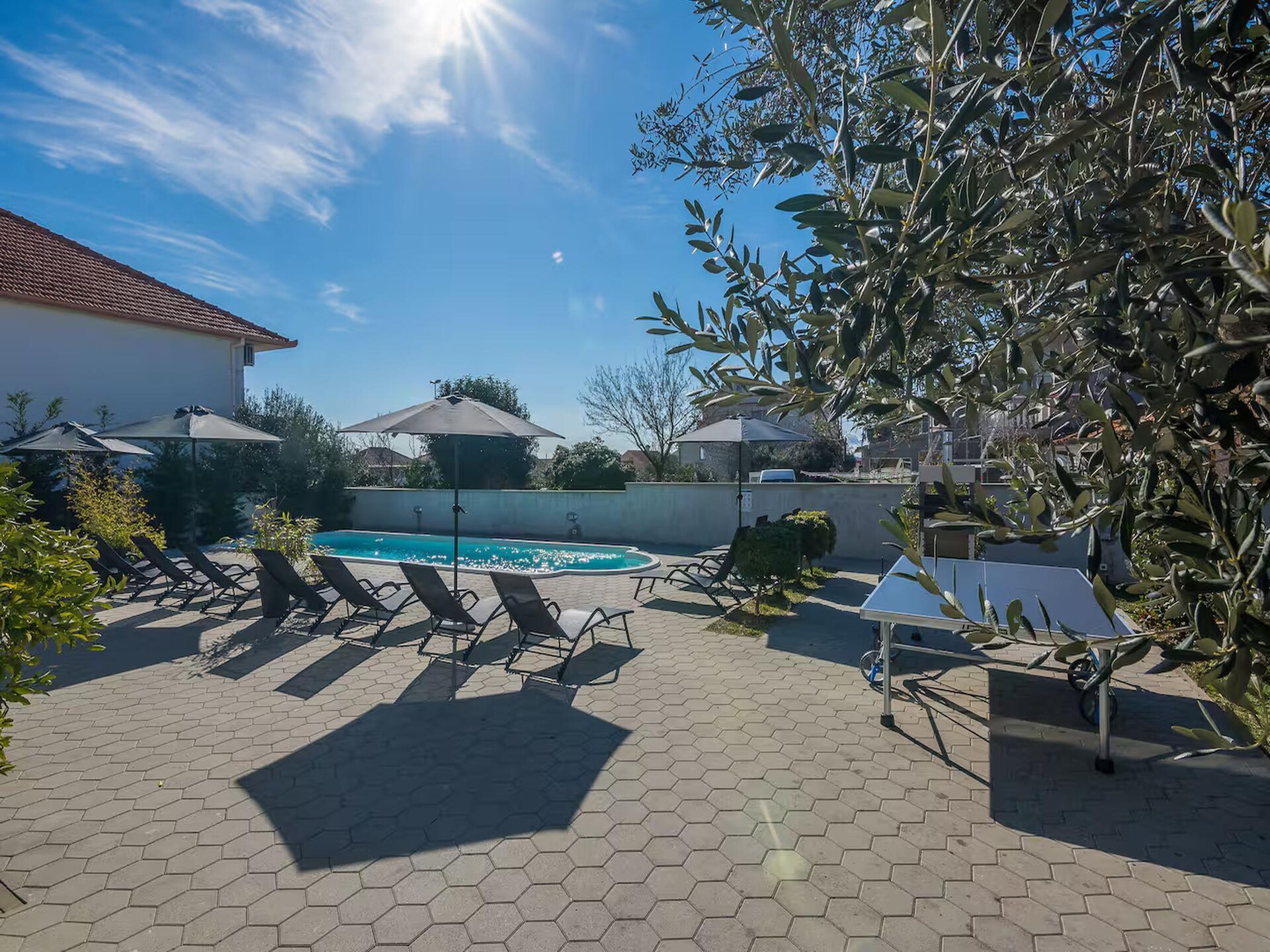 Romantische villa met gedeeld zwembad en privéterras nabij Zadar - foto 7
